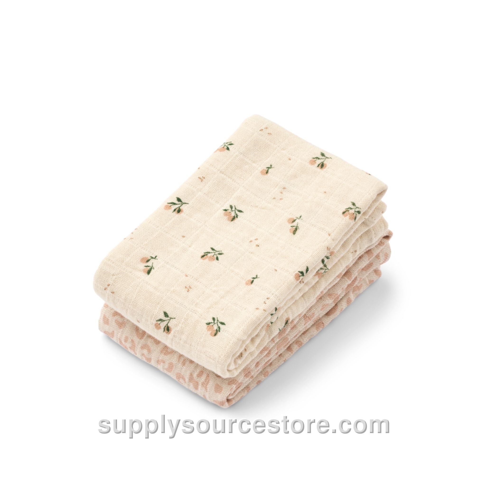 2-Pack Lewis Muslin Cloth - Mini Leo / Mini Peach Mix