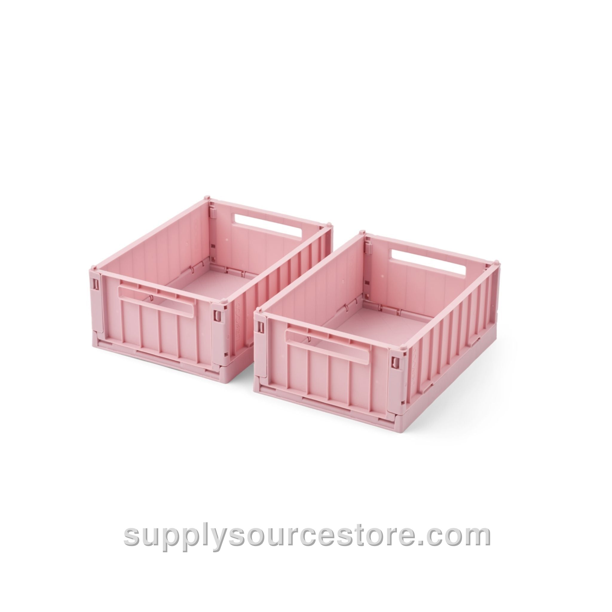 Weston Small Storage Crate Set of 2 - Rose Blush