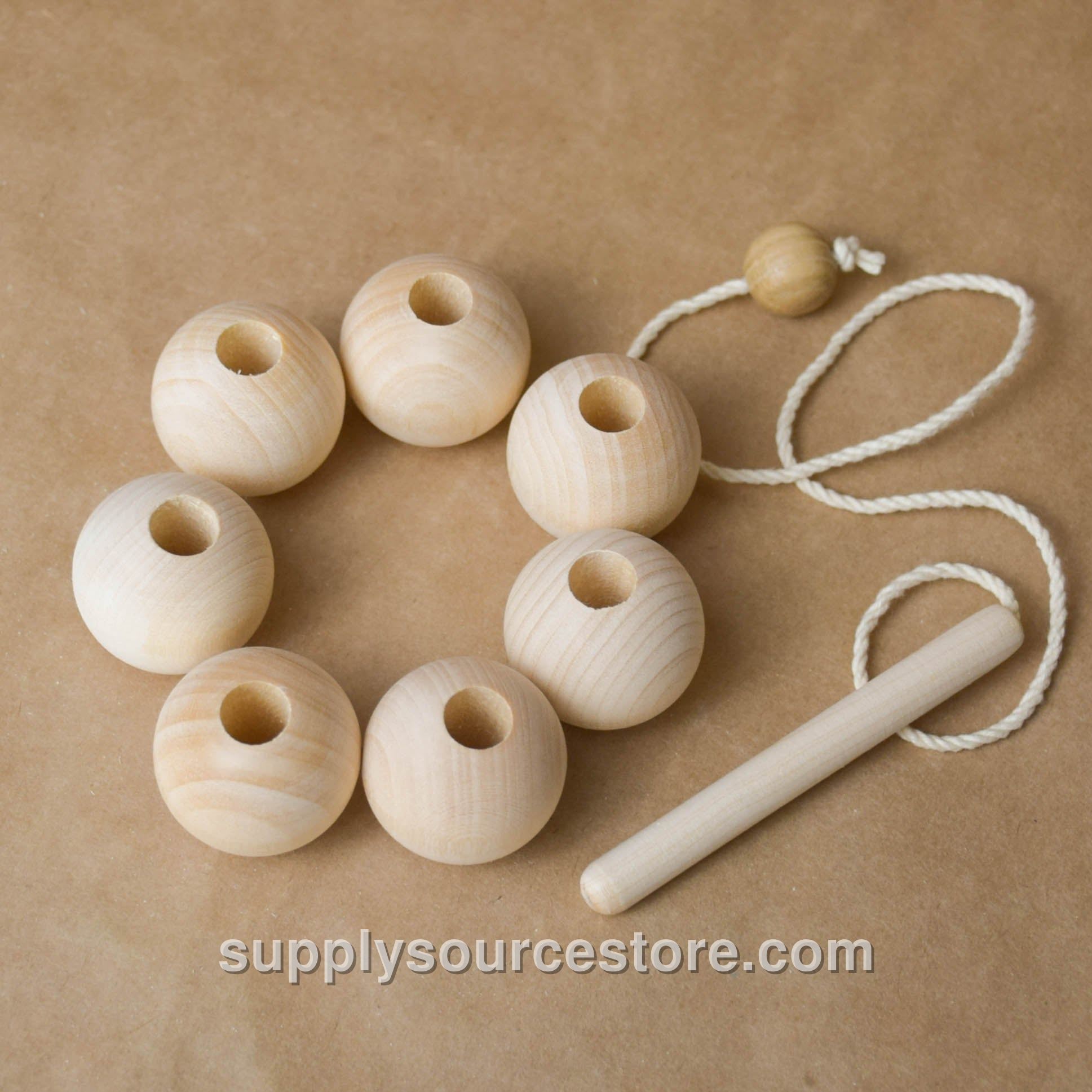 Natural Lacing Beads