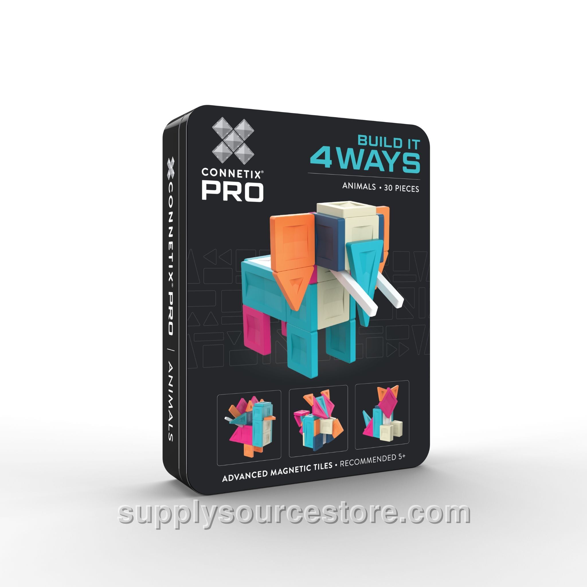 Magnetic Tiles 30 Piece Pro Build-It Animals Pack