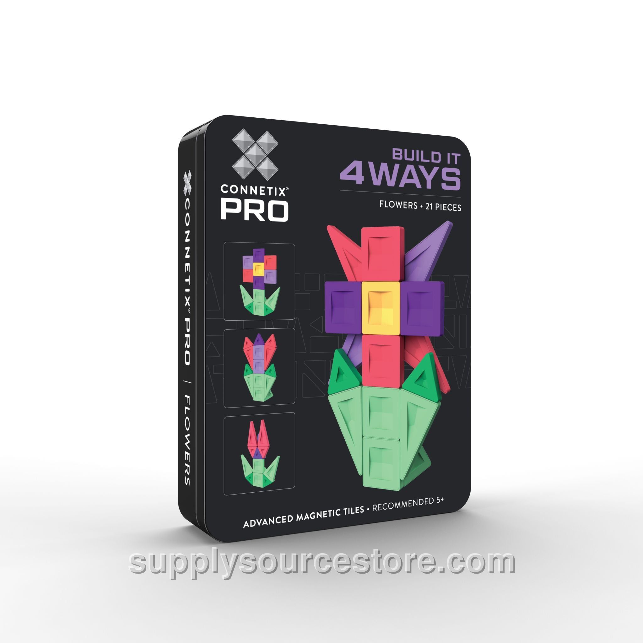 Magnetic Tiles 21 Piece Pro Build-It Flower Pack