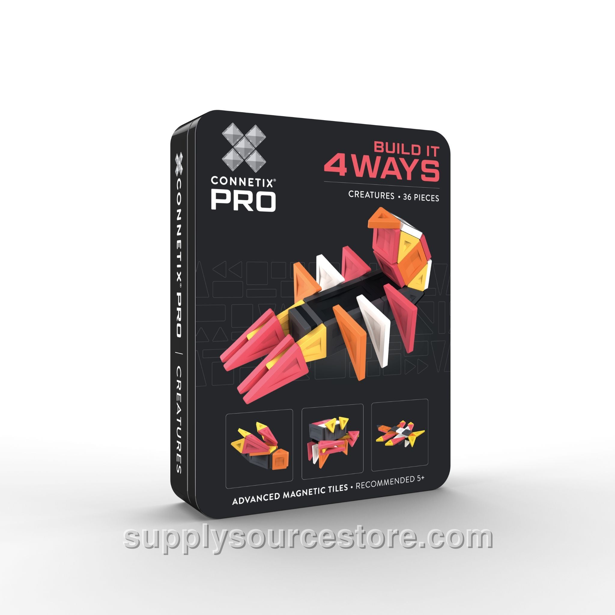 Magnetic Tiles 36 Piece Pro Build-It Creatures Pack