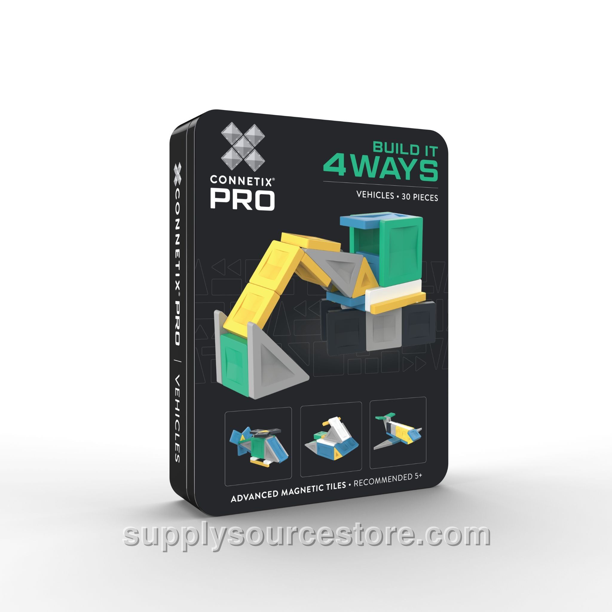 Magnetic Tiles 30 Piece Pro Build-It Vehicles Pack