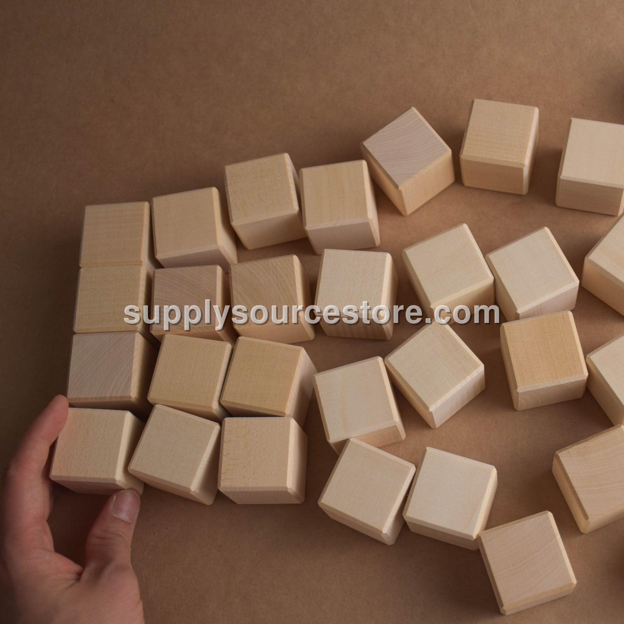 Wooden Blocks Set 1.4 in / 3.5 cm - 40 pcs