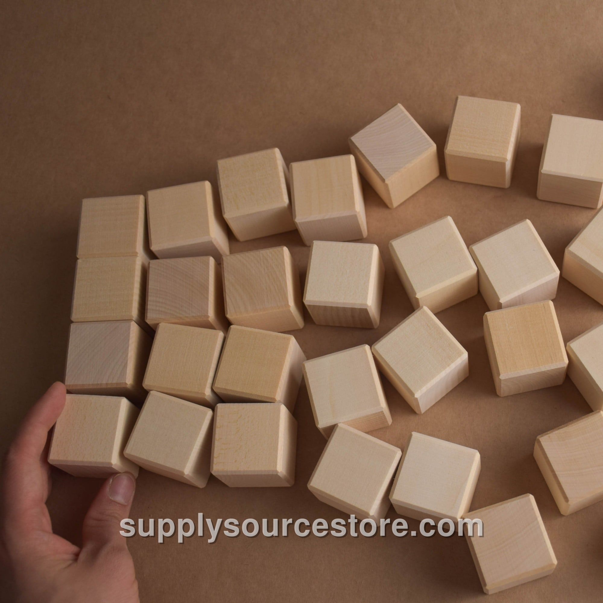 Wooden Blocks Set 1.4 in / 3.5 cm - 40 pcs