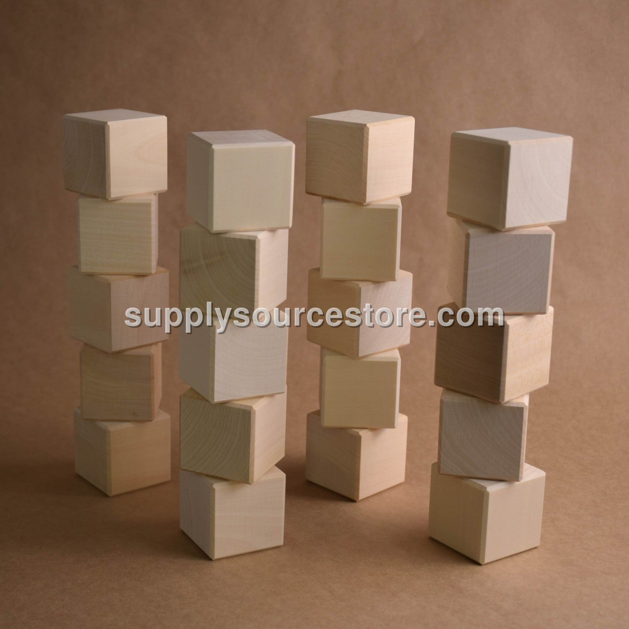 Wooden Blocks Set 1.8 in / 4.5 cm - 24 pcs