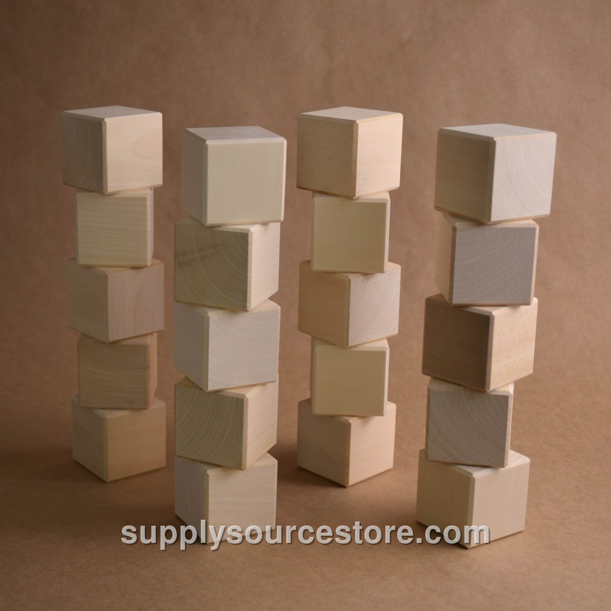 Wooden Blocks Set 1.8 in / 4.5 cm - 24 pcs