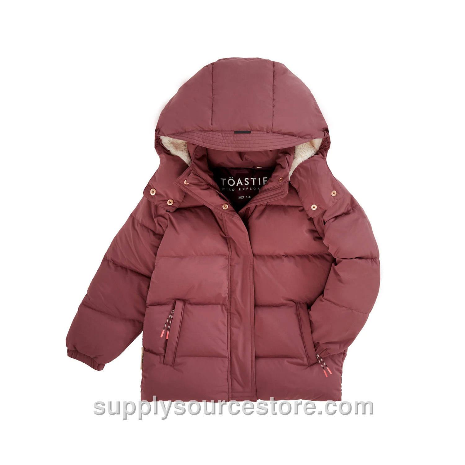 Wild Lunar Puffer Jacket - Berry