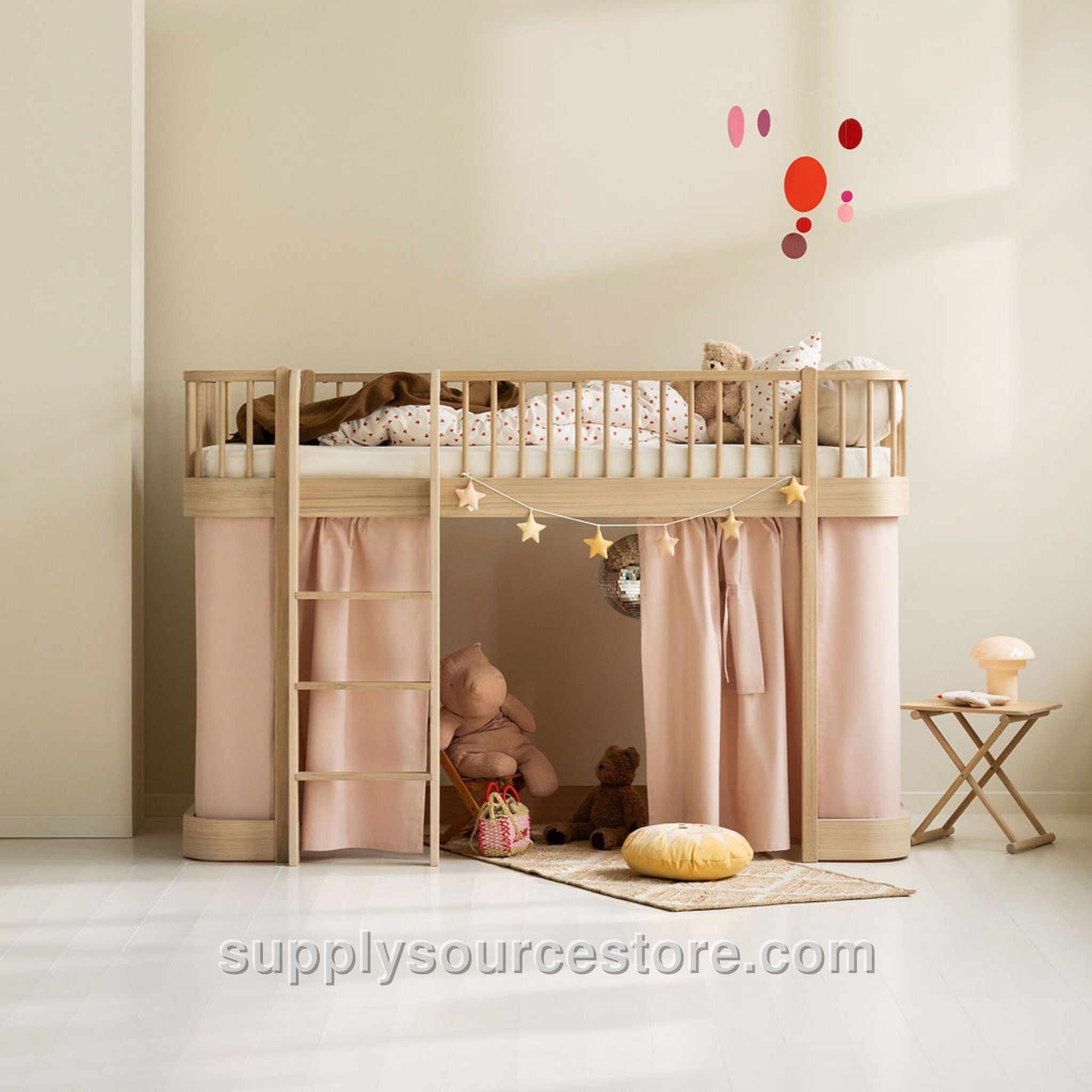 Wood Original Low Loft Bed - Oak