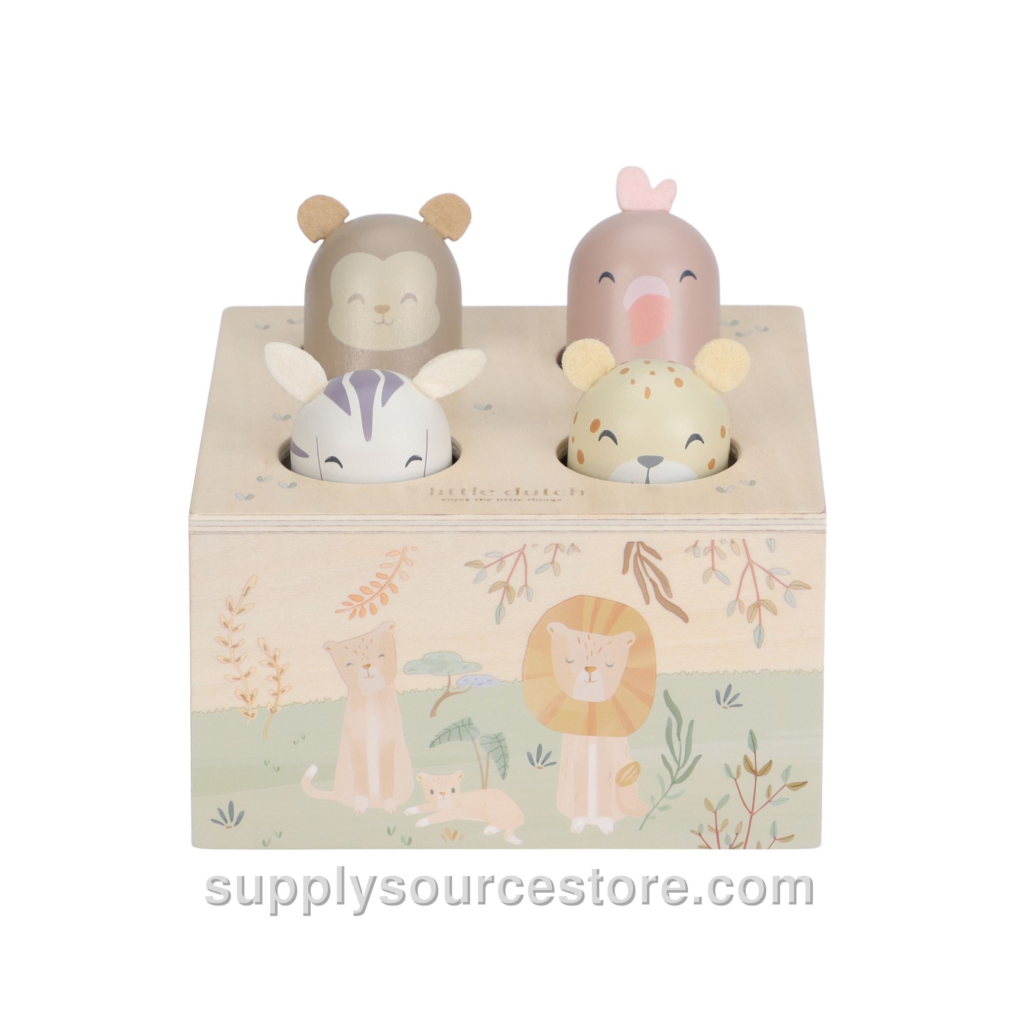 Wooden Pop-up Toy - Safari Friends