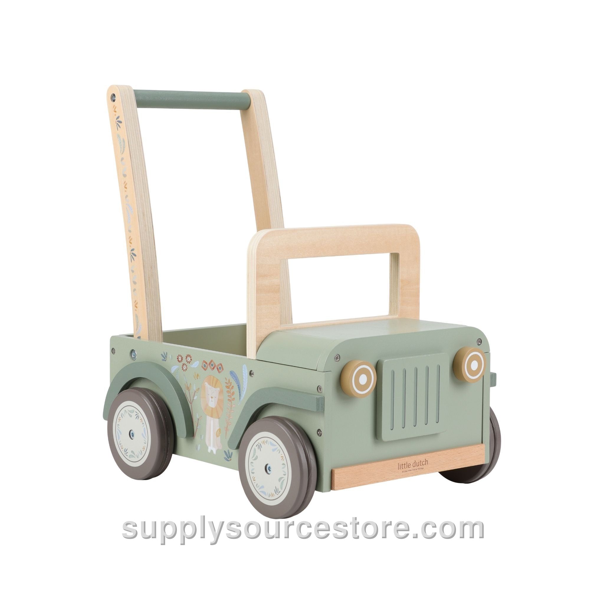 Wooden Push Car Jeep - Safari Friends