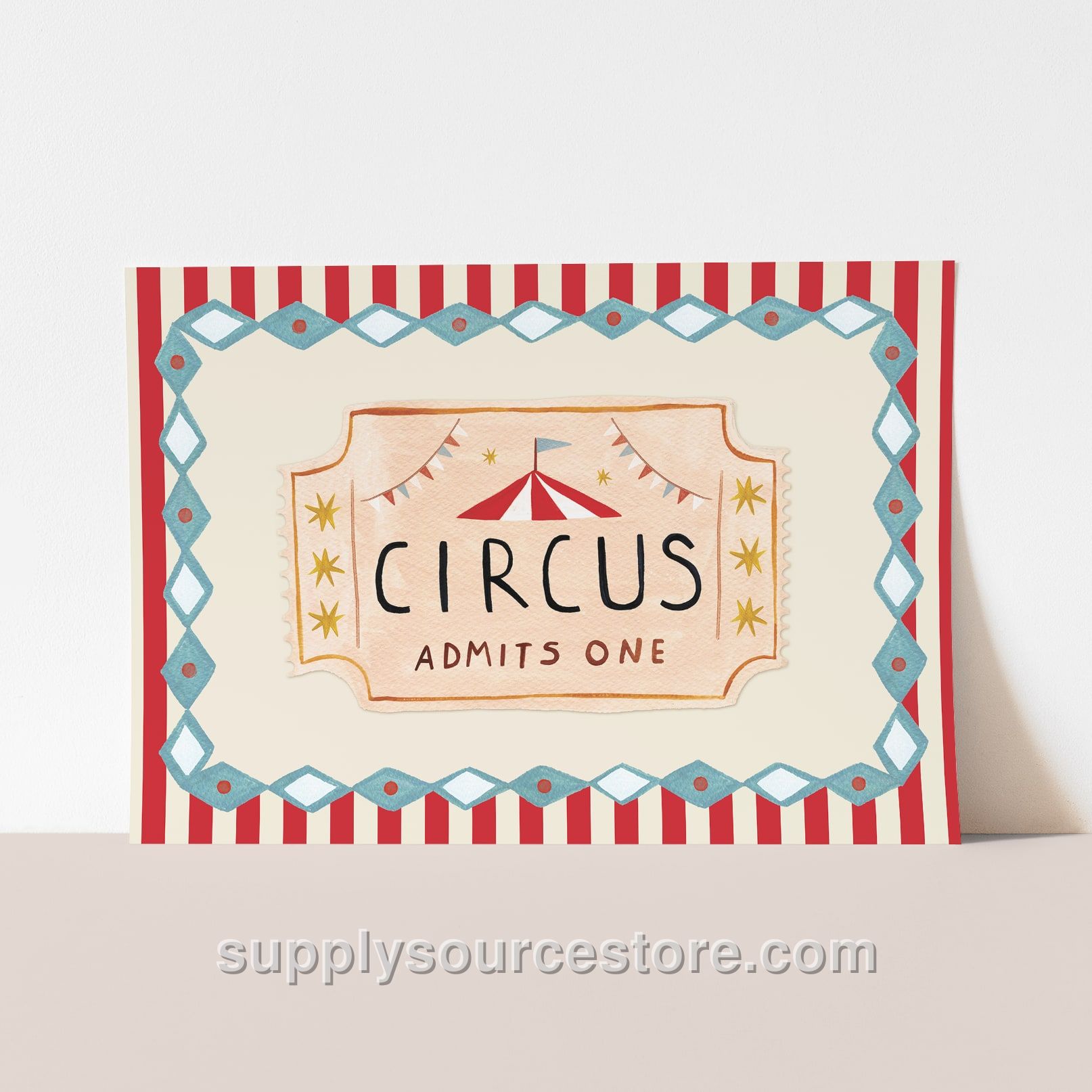 Circus Ticket Fine Art Print