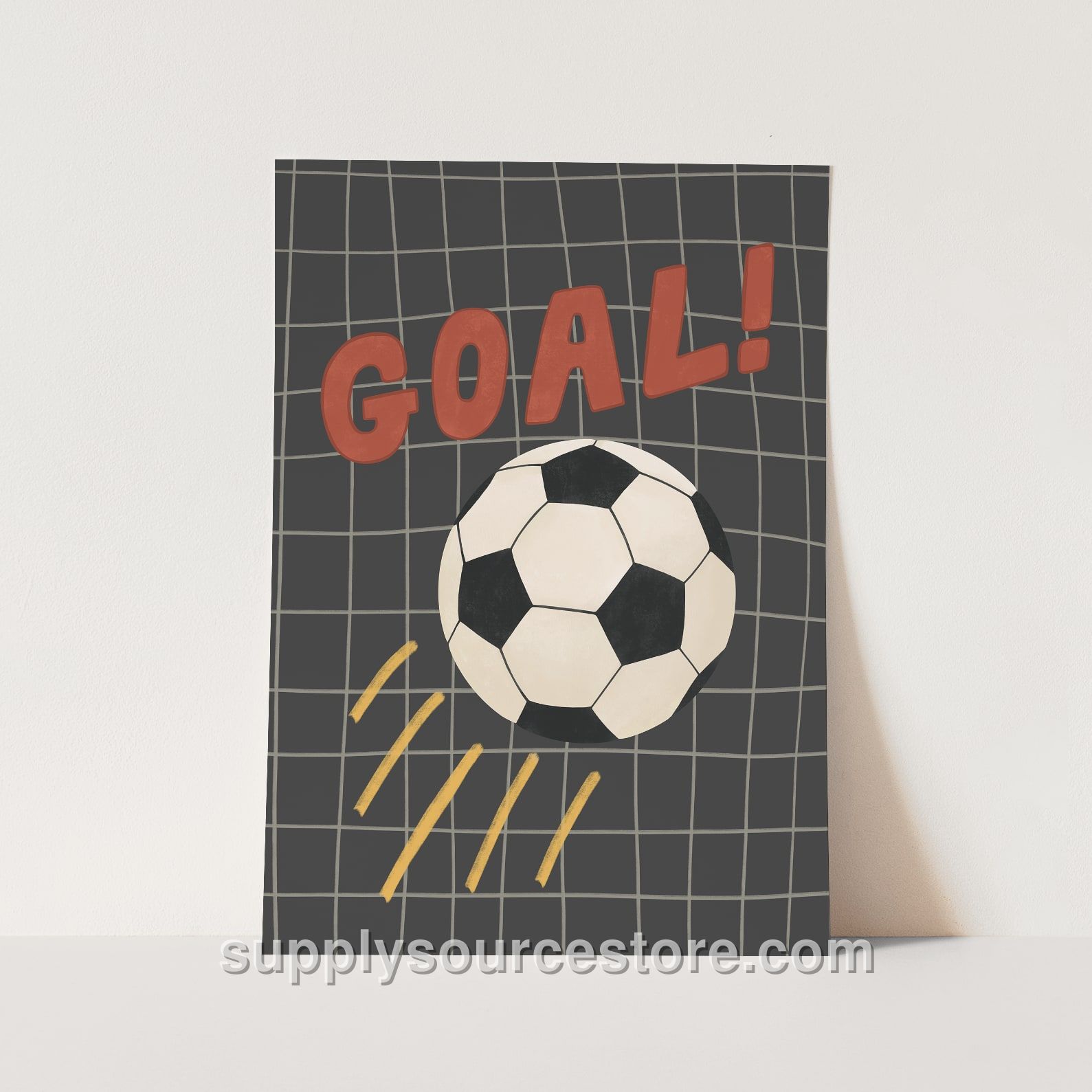 Goal Fine Art Print - Black