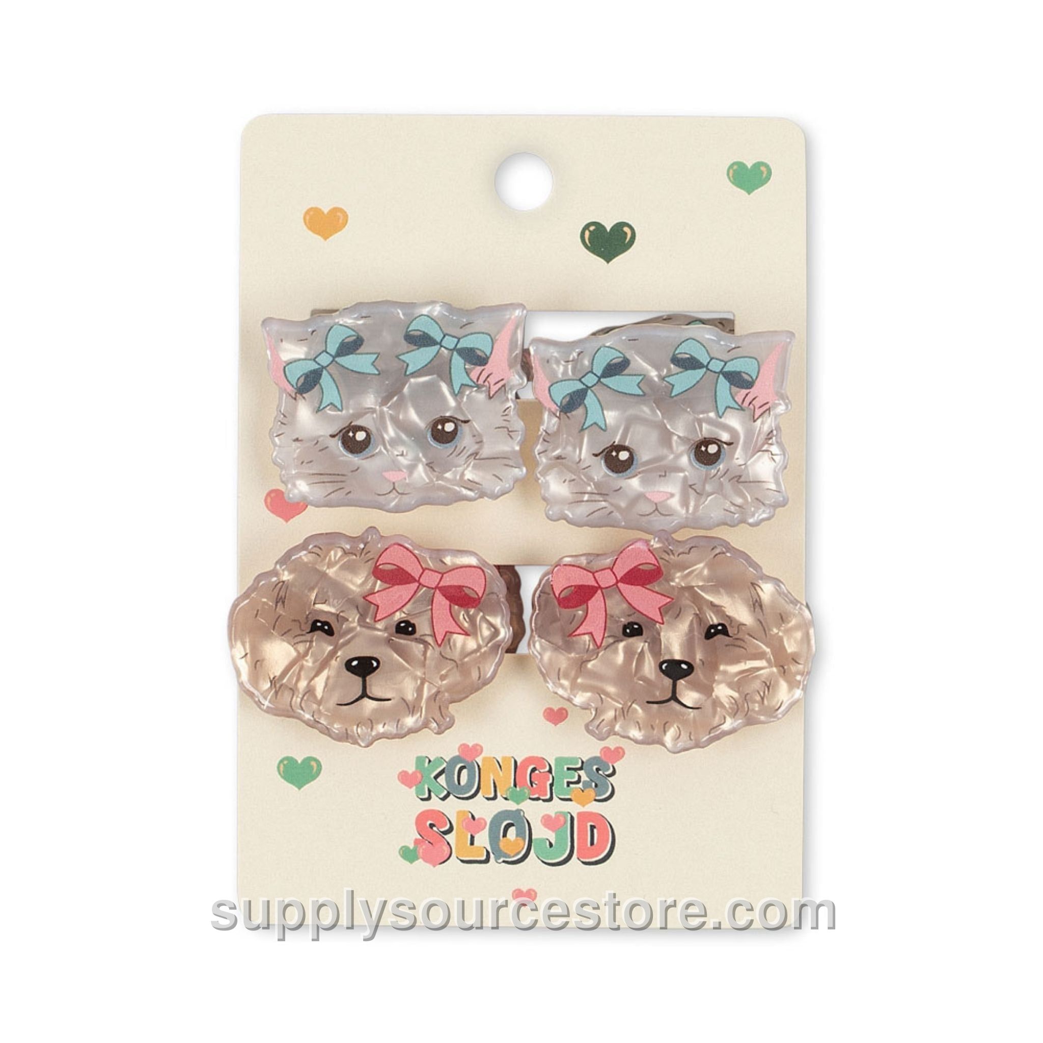 Kitty & Puppy Hair Claw Clips