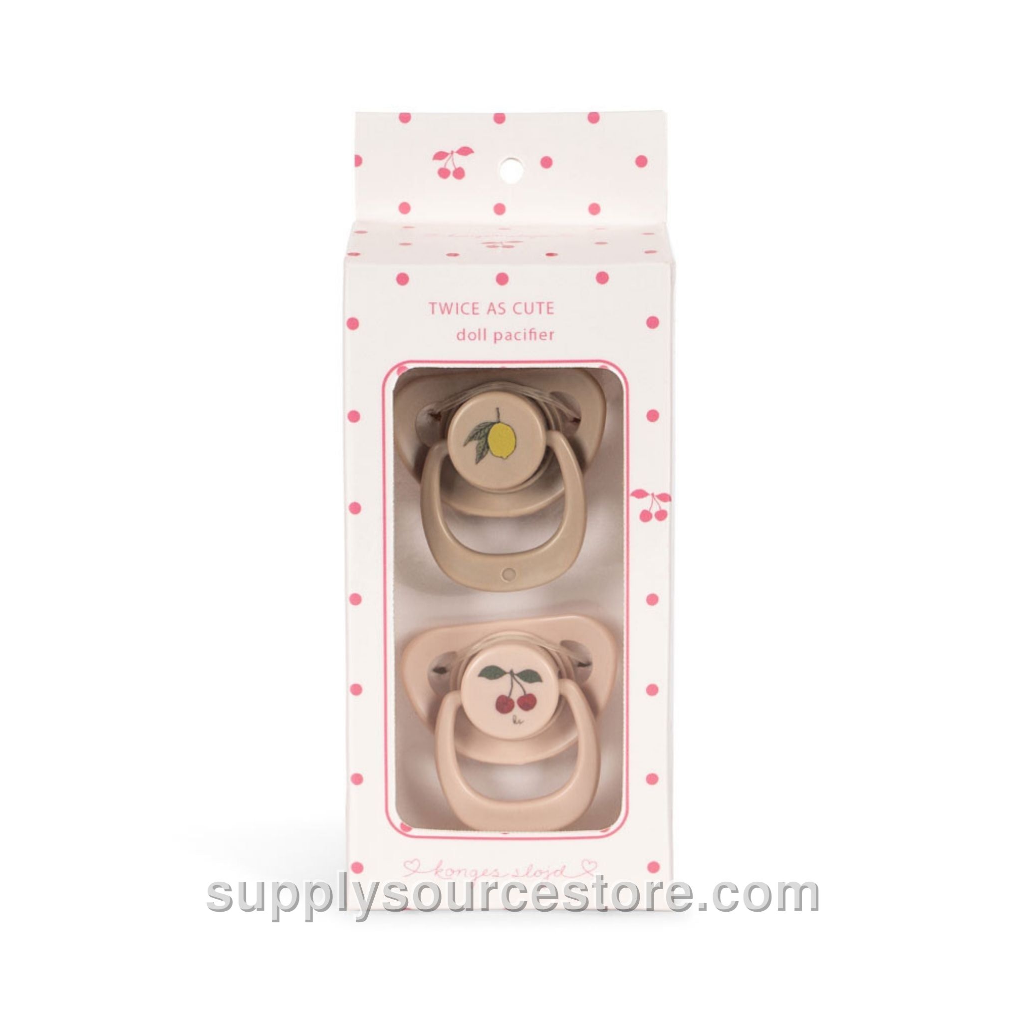 Doll Pacifiers 2 Pack - Cherry/Lemon