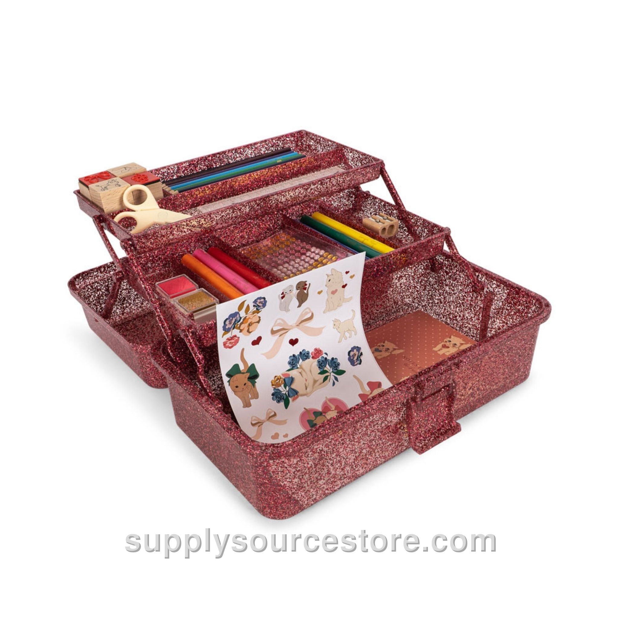 Creative Art Caddy – Glitter Rose