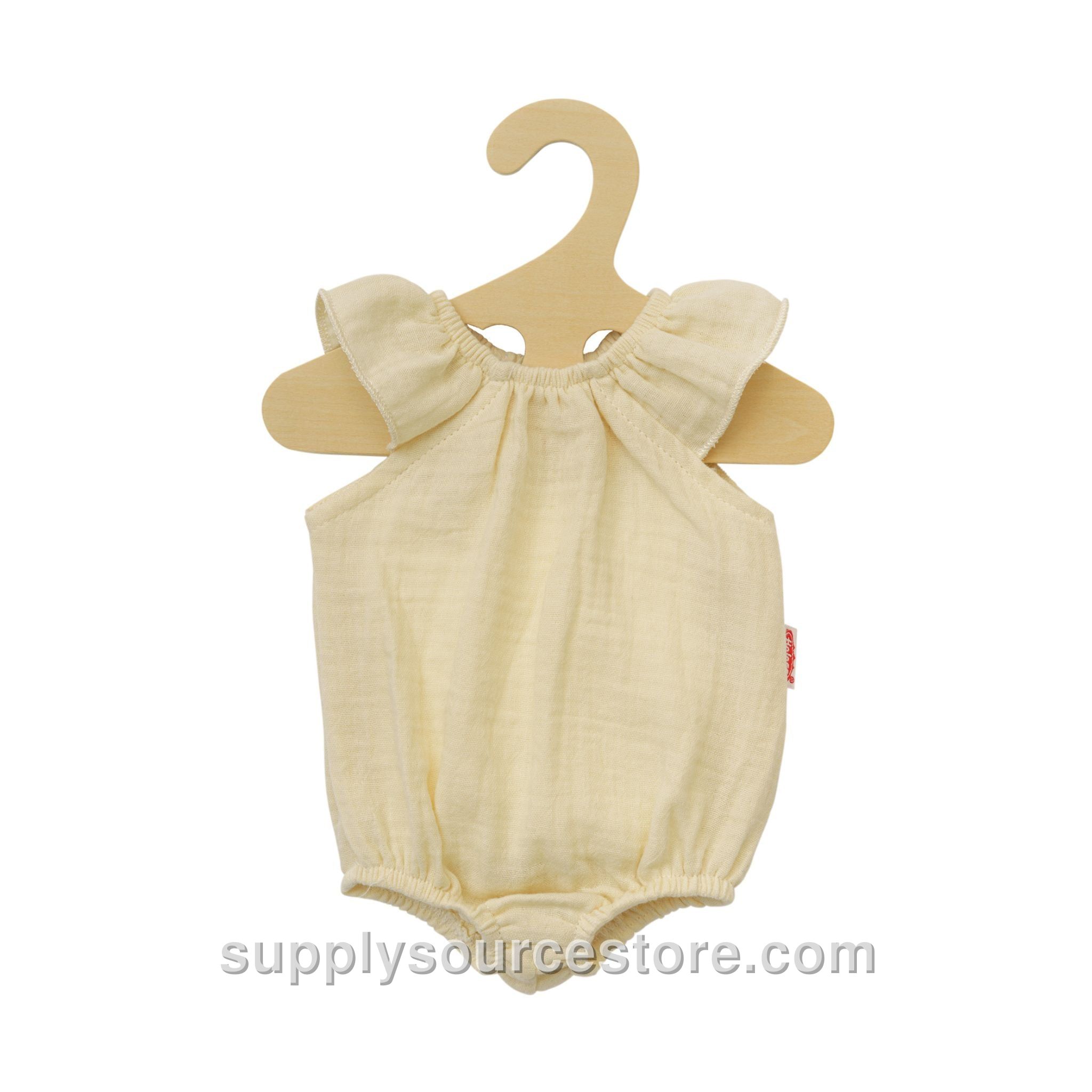 Doll Romper with Ruffles - Ecru