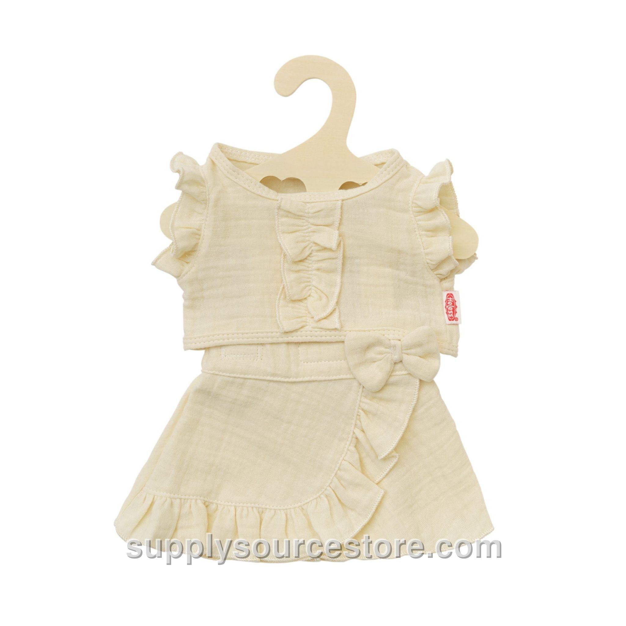 Doll Ruffle Top and Skirt Set - Ecru
