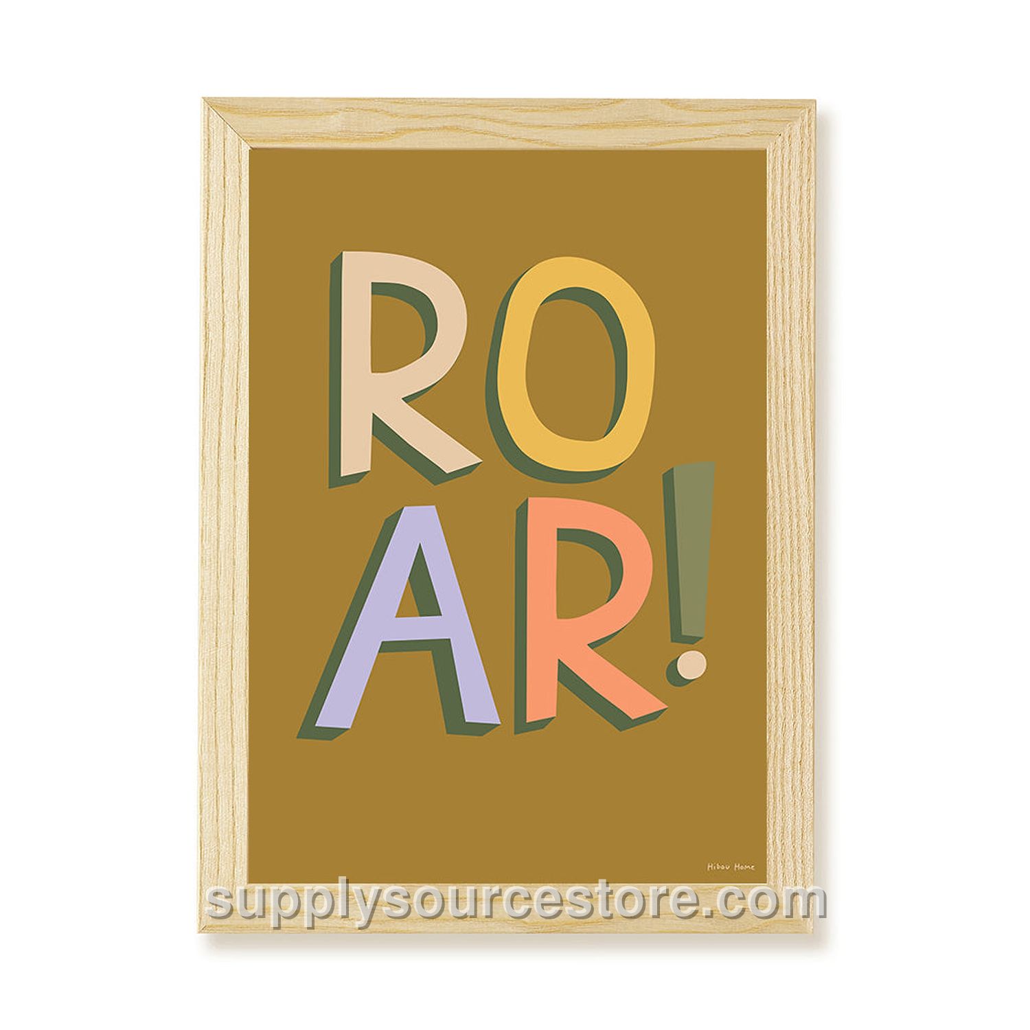 Roar Art Print - Olive