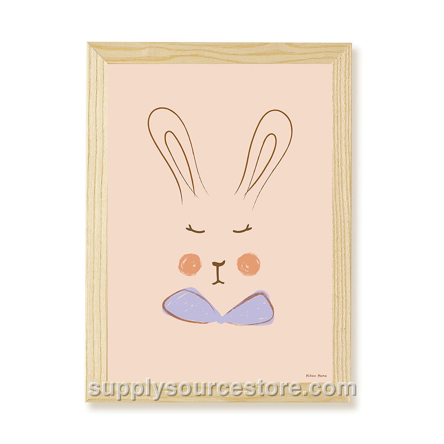 Sylvie Rabbit Art Print - Lilac
