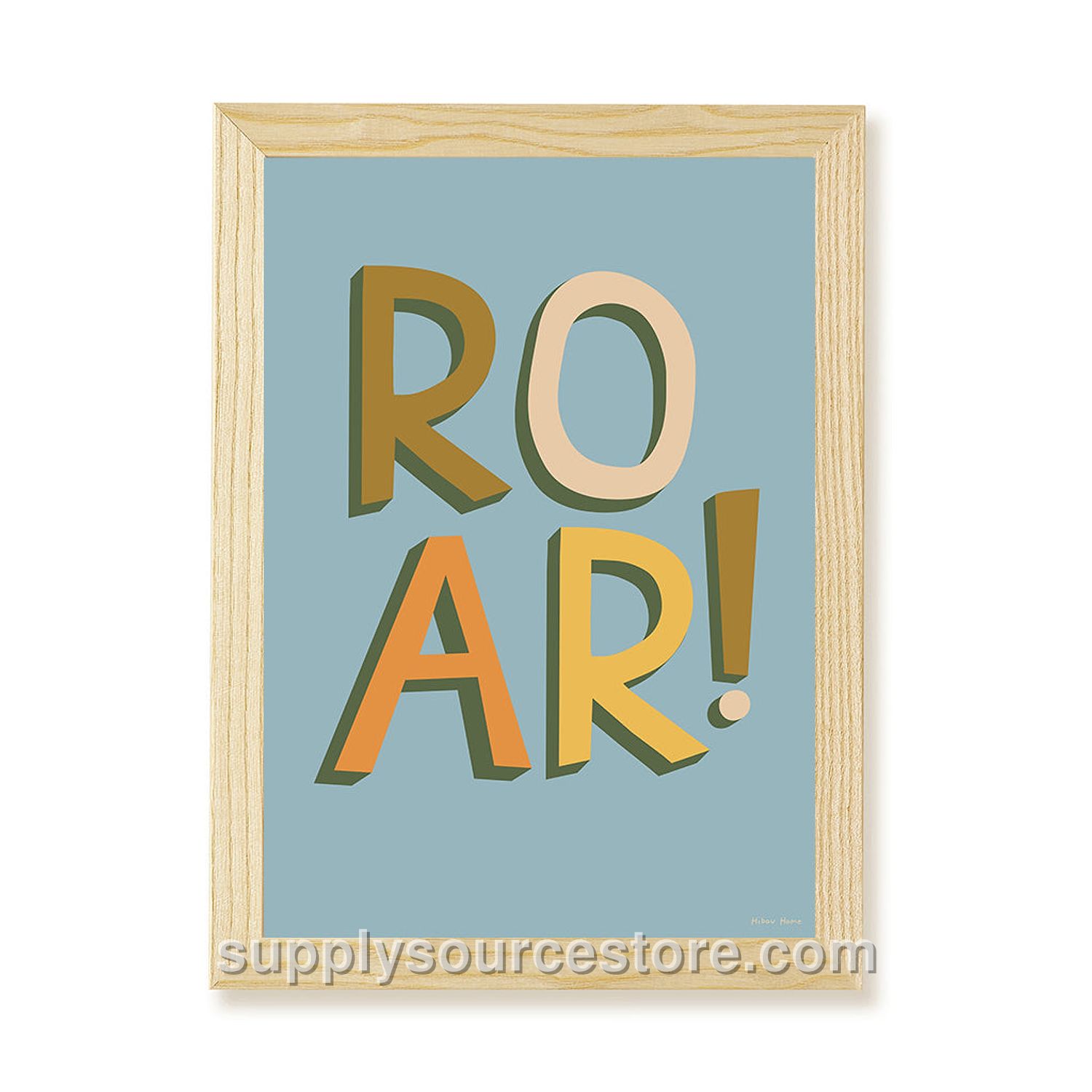 Roar Art Print - Blue