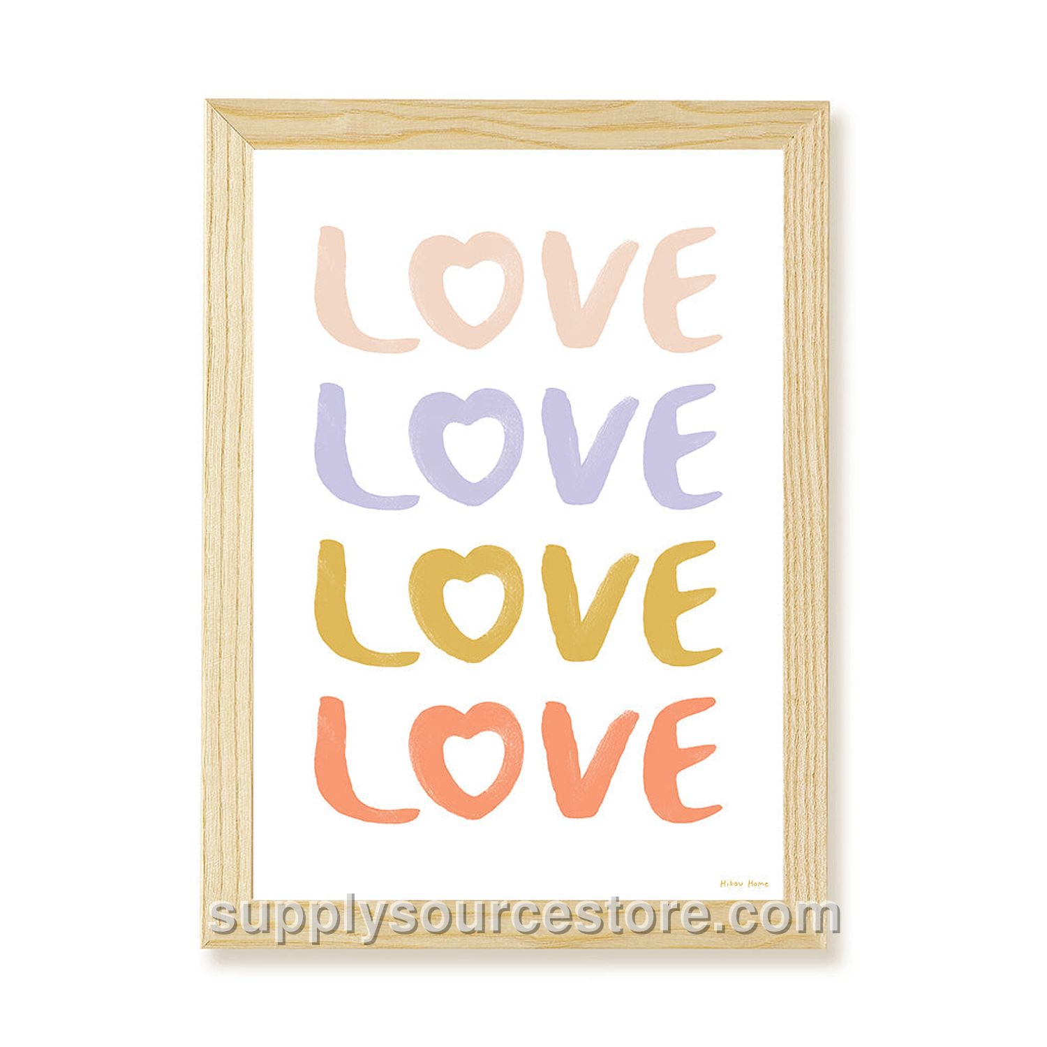 Love Art Print - White