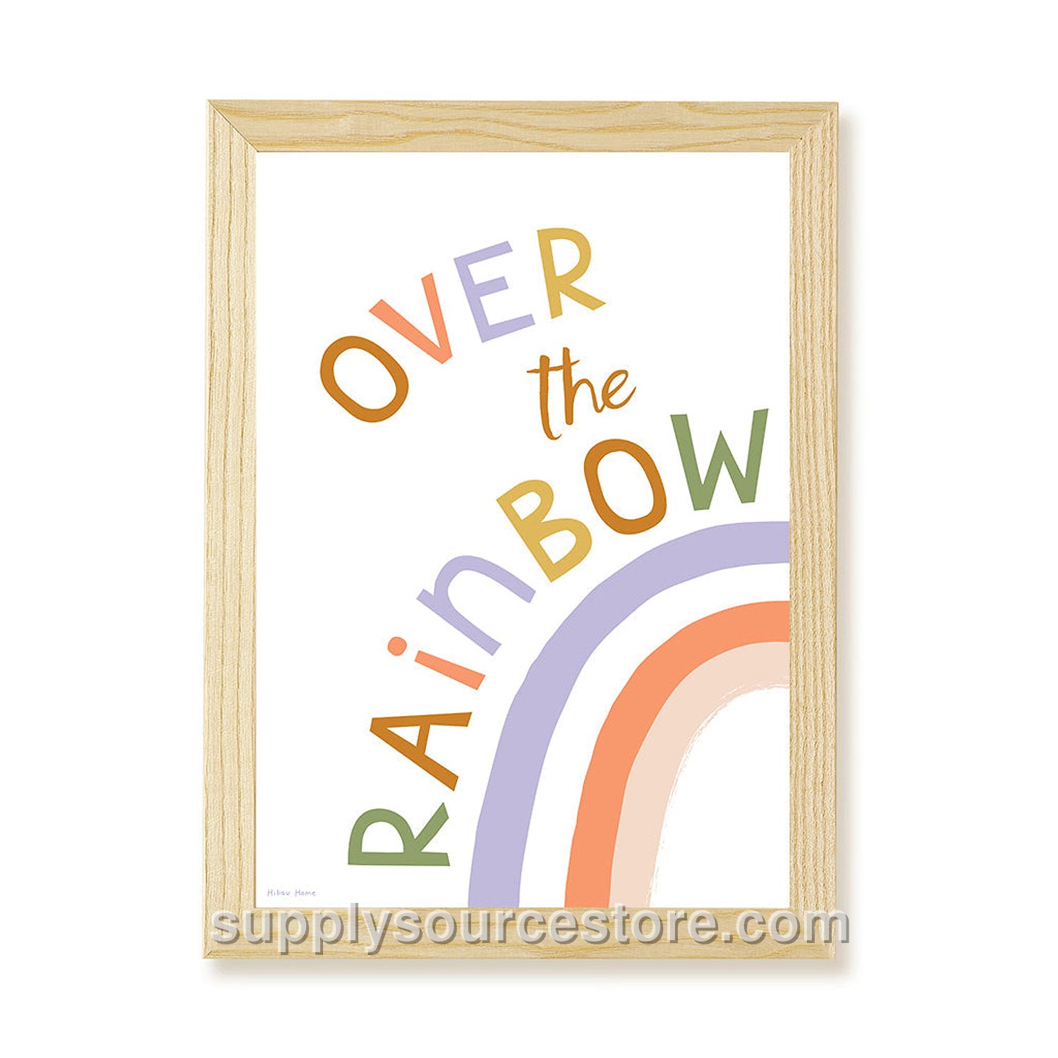 Over the Rainbow Art Print - White
