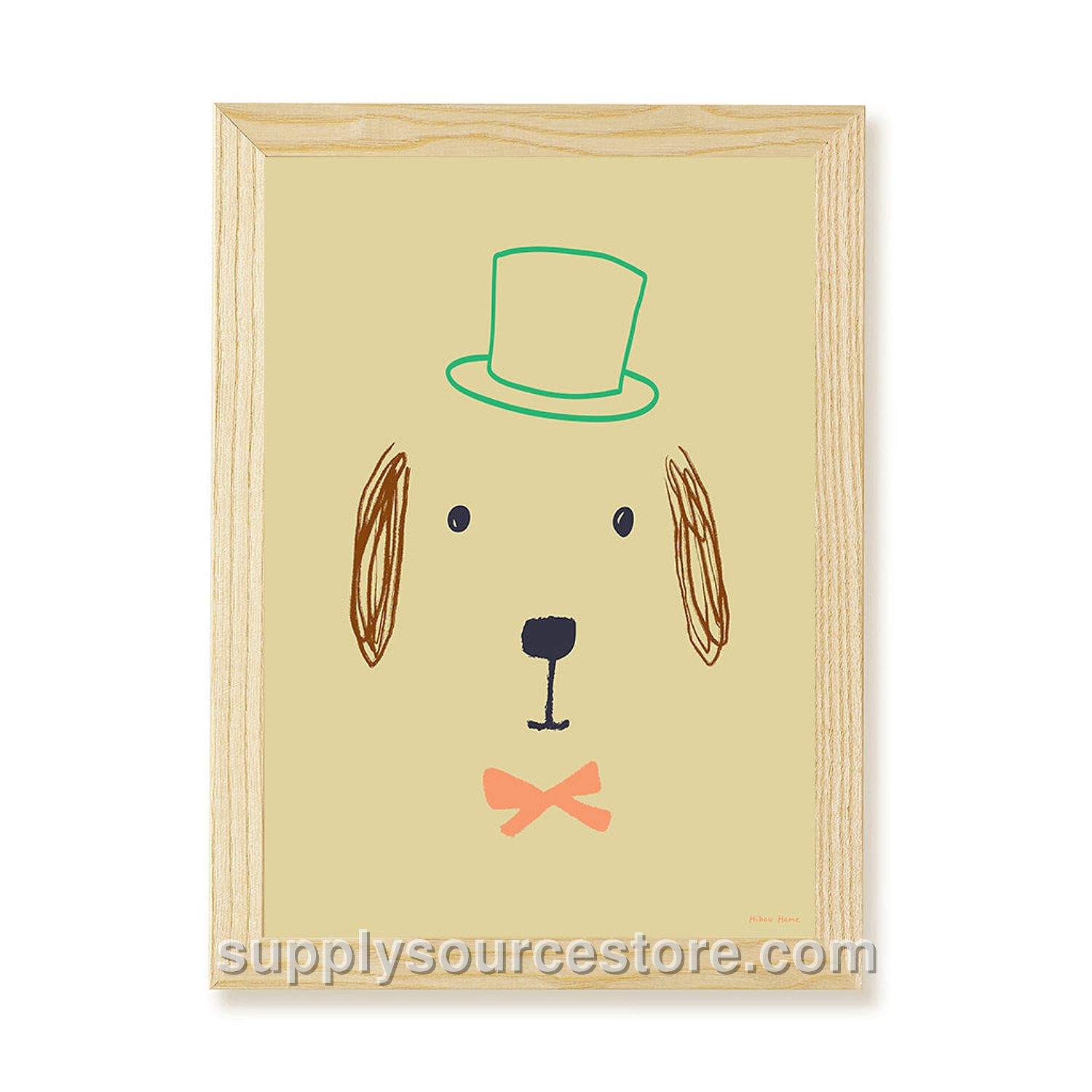 Bruno Dog Art Print - Hay