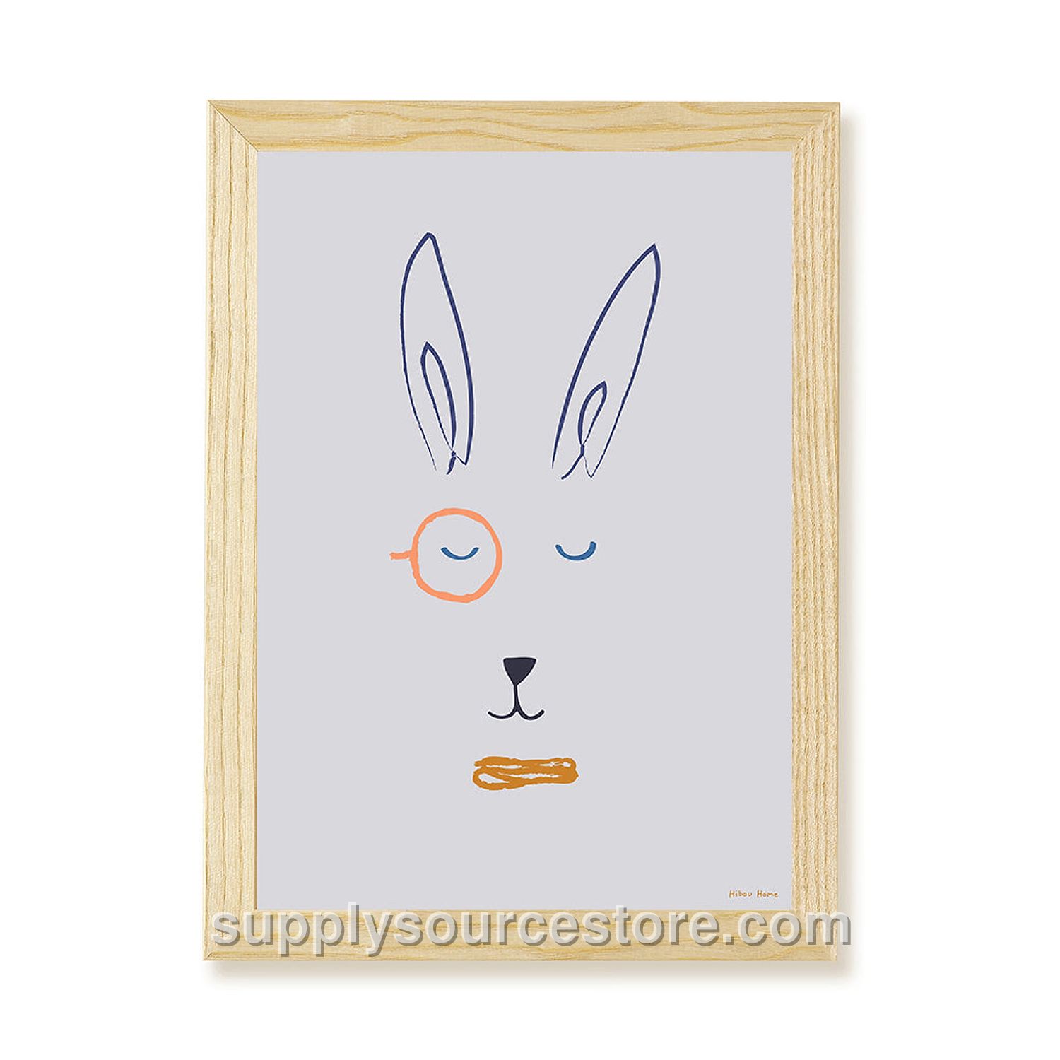 Hector Hare Art Print - Lilac