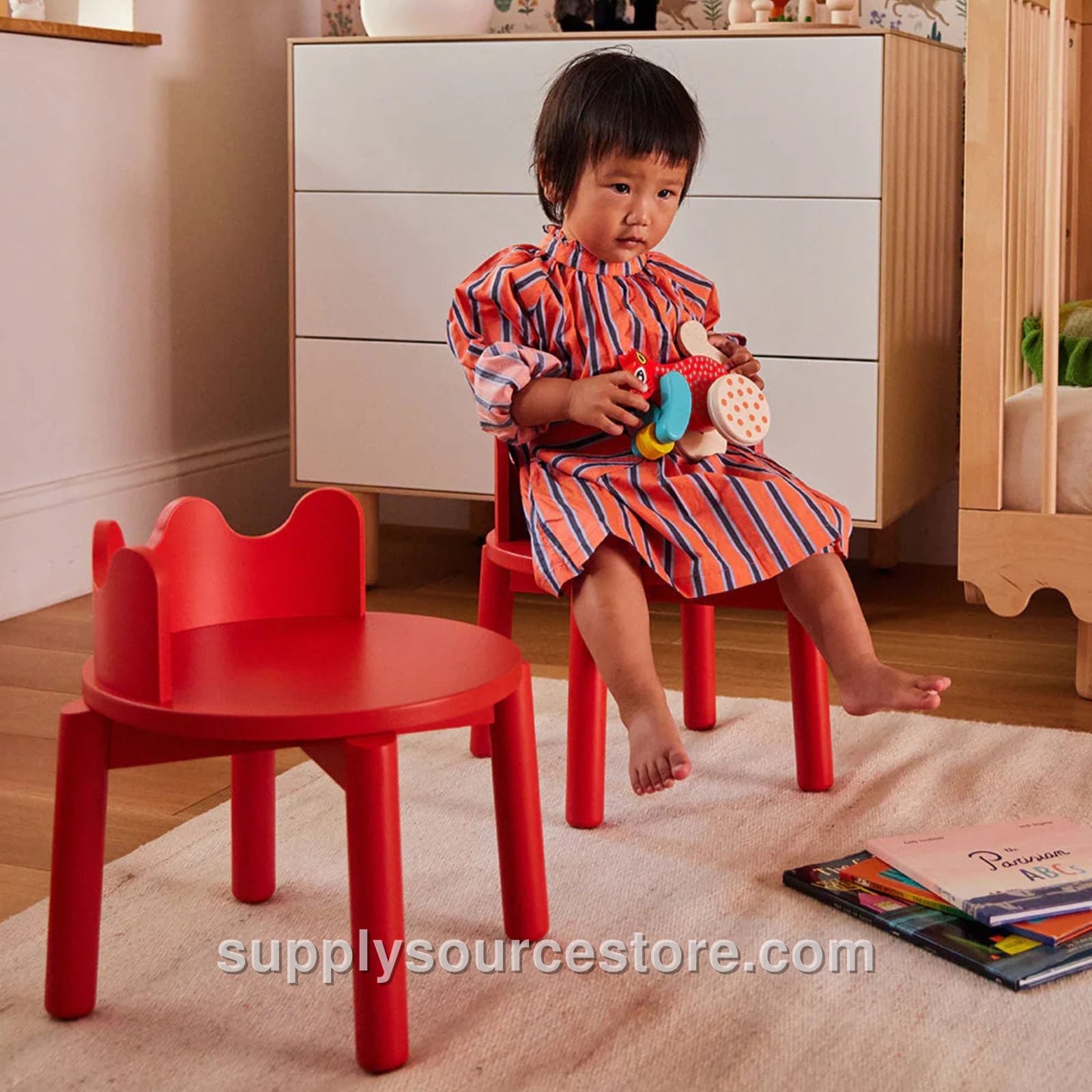 Play Chairs Set Of 2 - Tomato