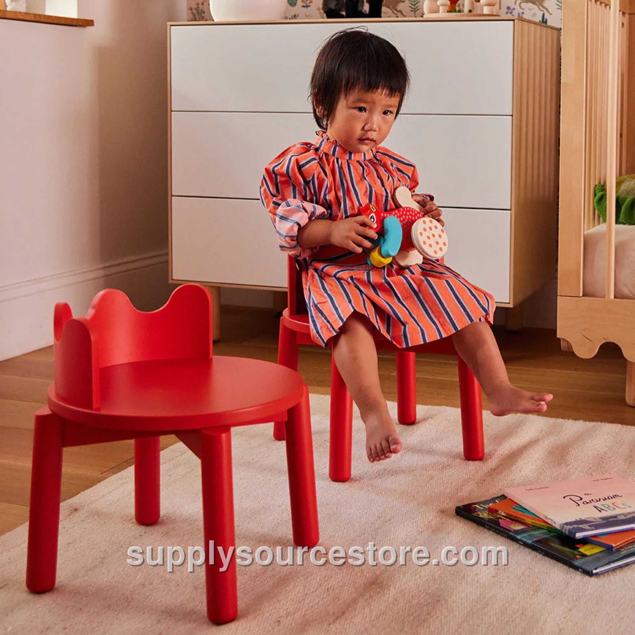 Moss Play Chairs Set Of 2 - Tomato