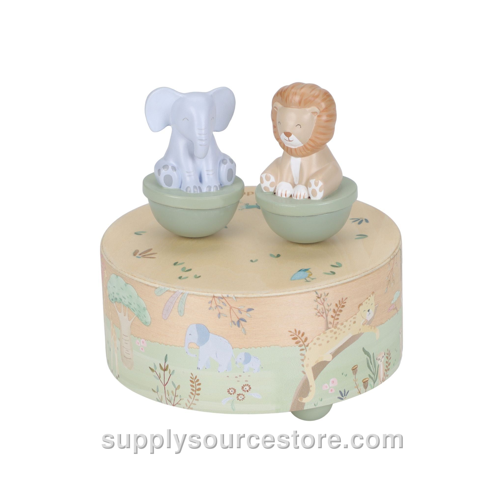 Wooden Music Box - Safari Friends