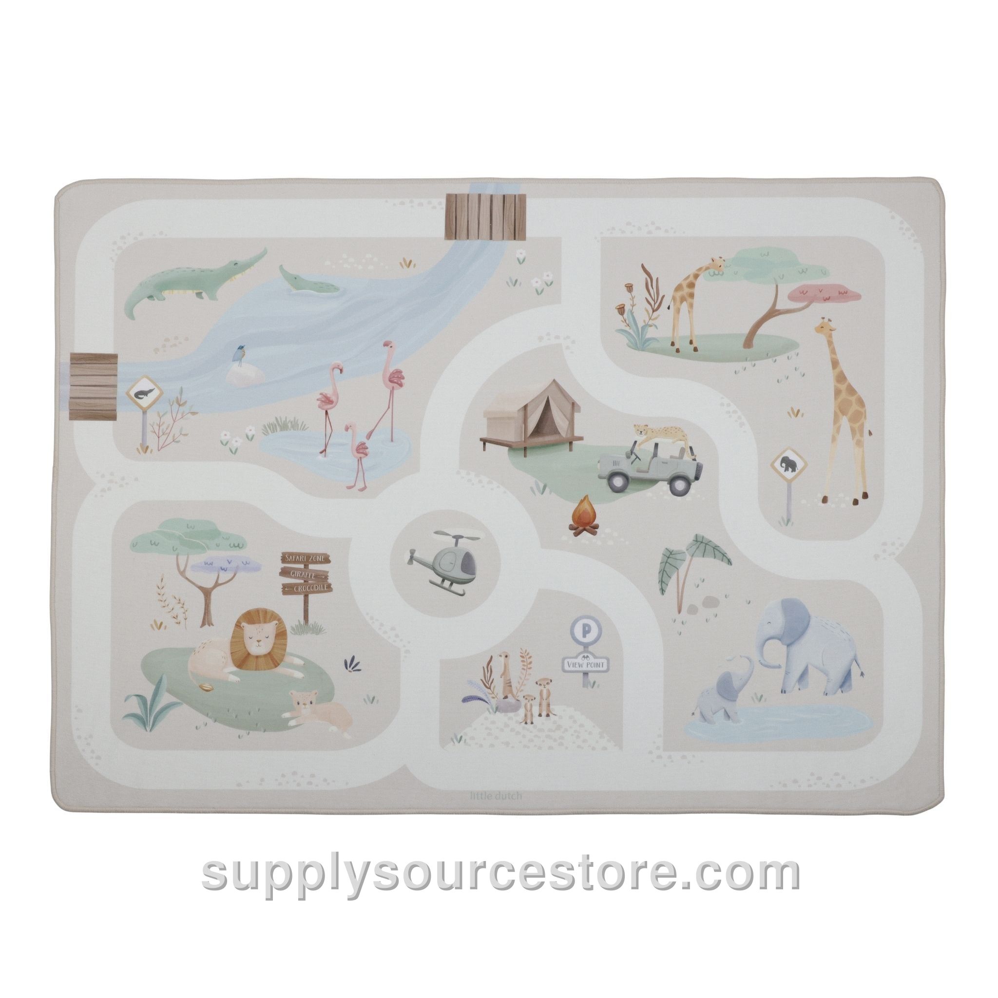 Car Play Mat - Safari Friends