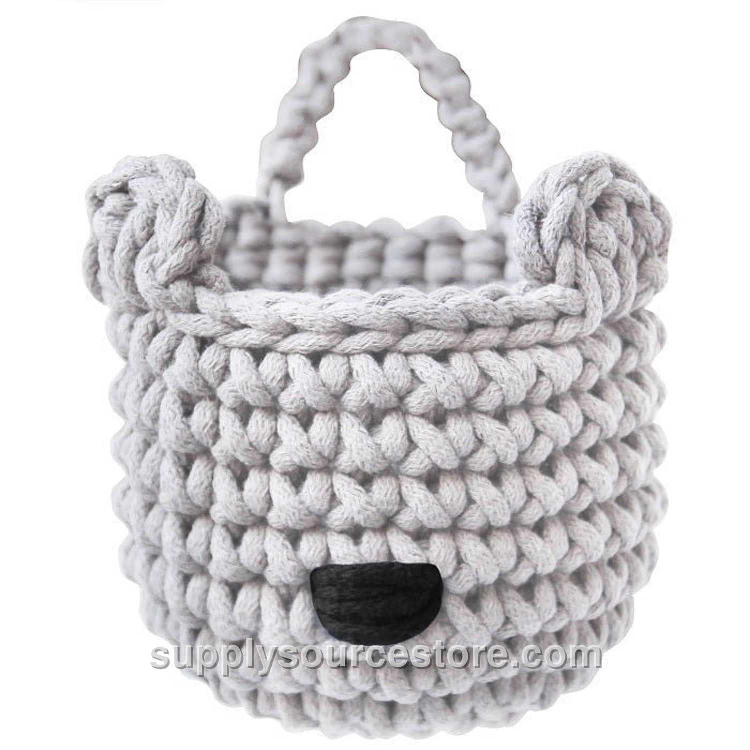 Bear Basket - Light Grey