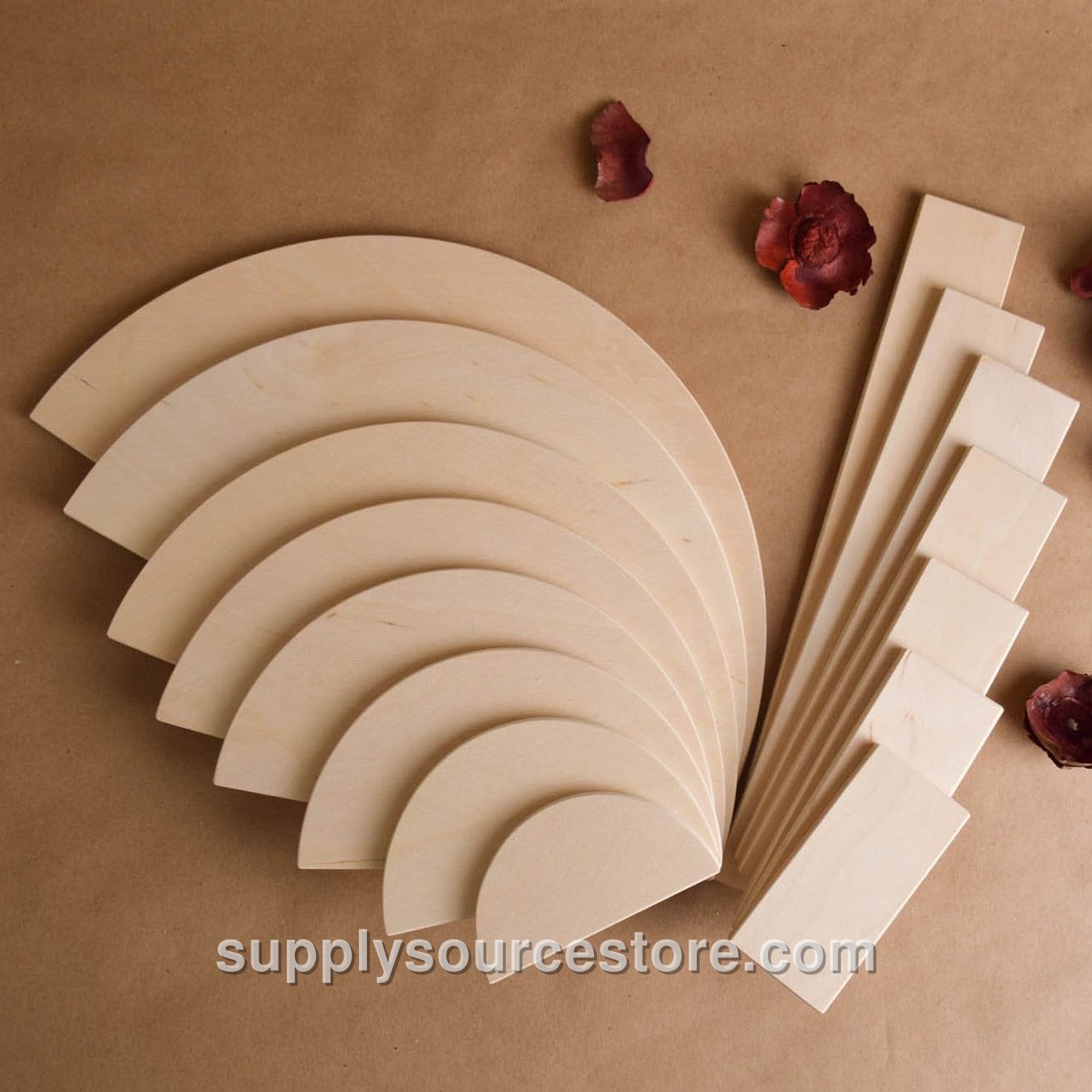 Natural Rainbow Semi Circles