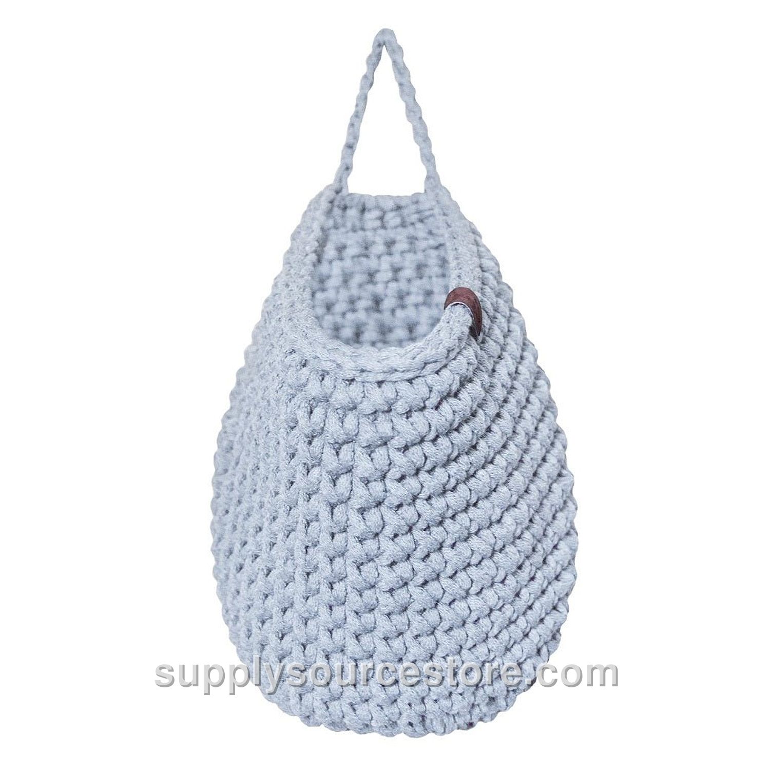 Crochet Hanging Bag - Baby Blue