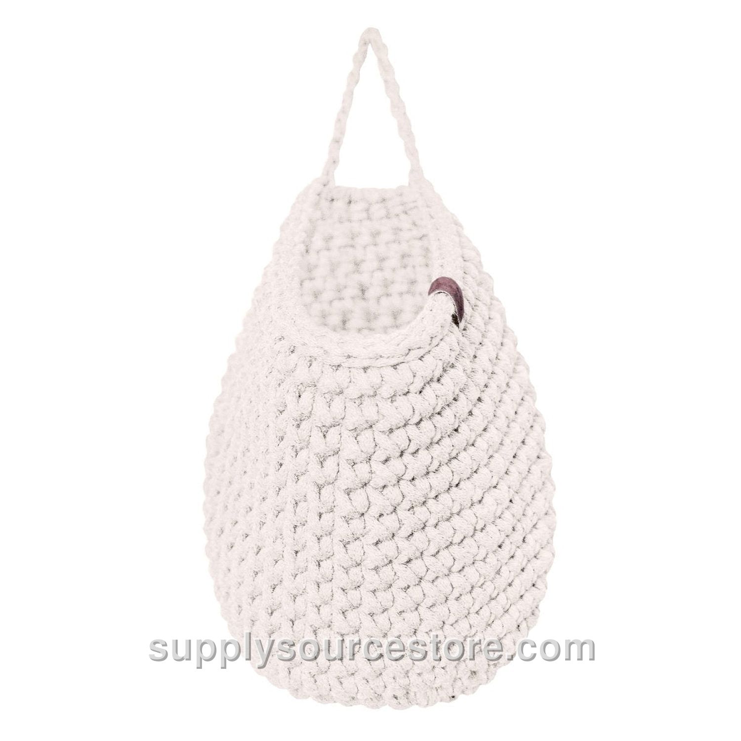 Crochet Hanging Bag - Ivory