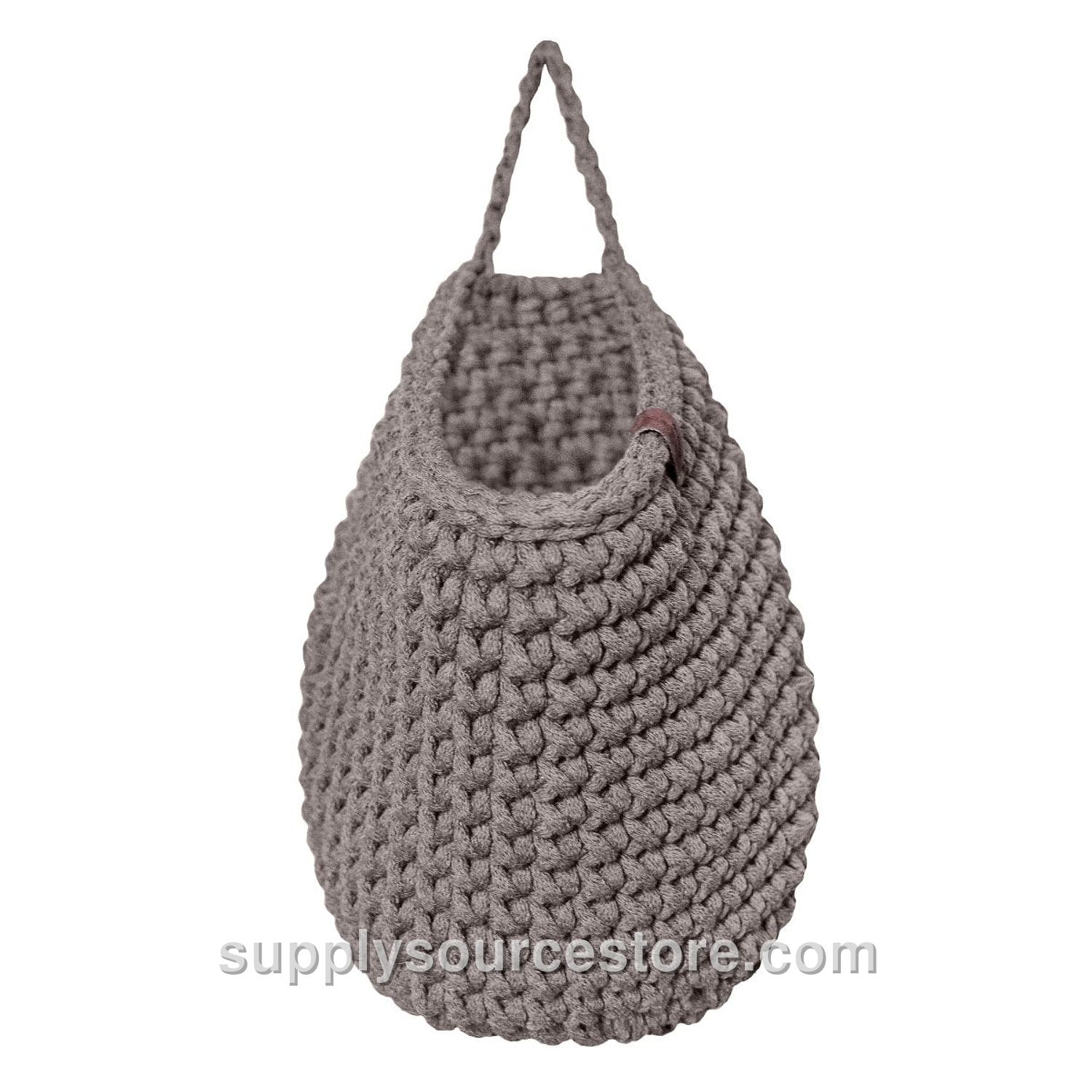 Crochet Hanging Bag - Mocha
