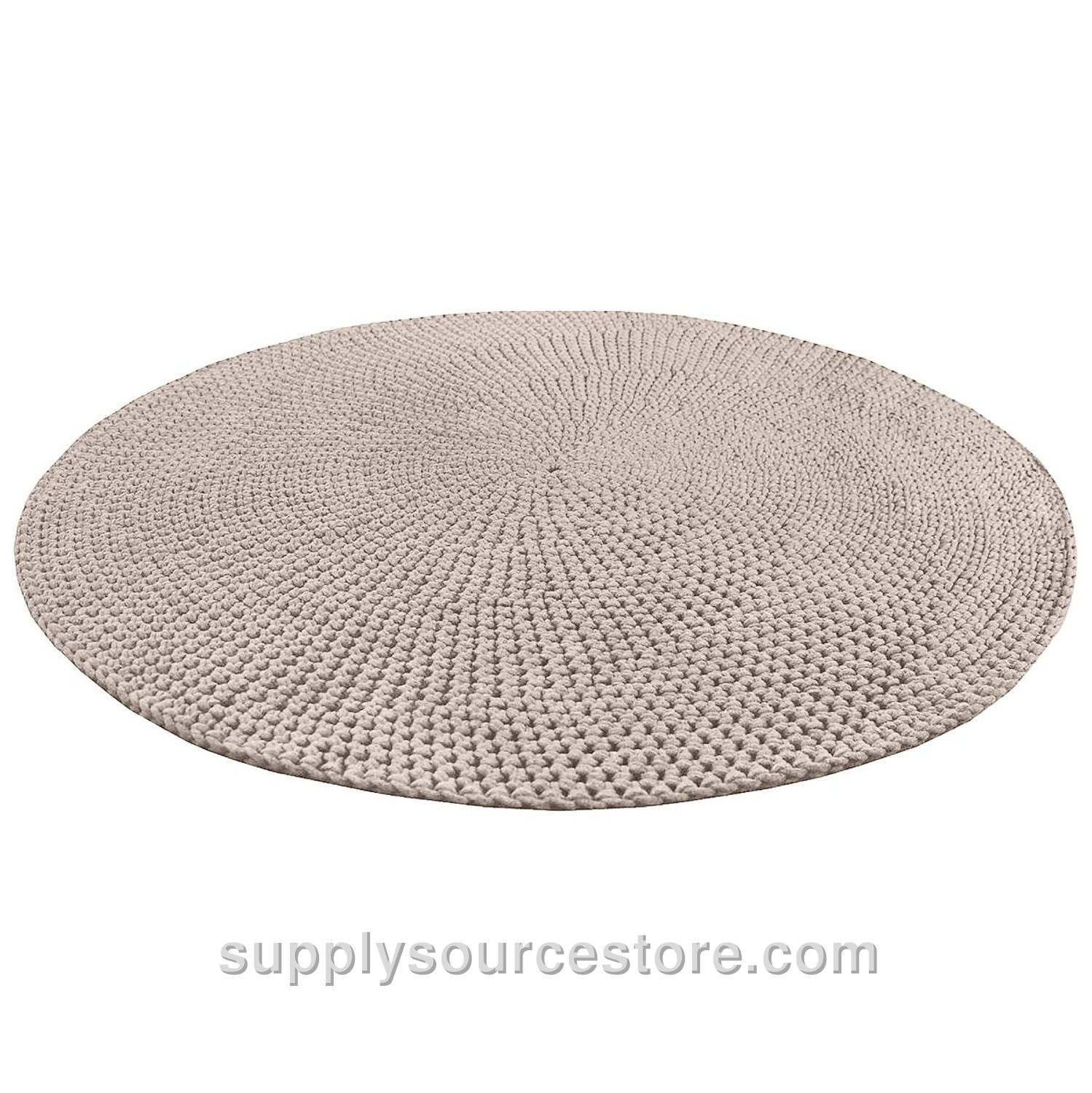 Crochet Rug Moon - Beige