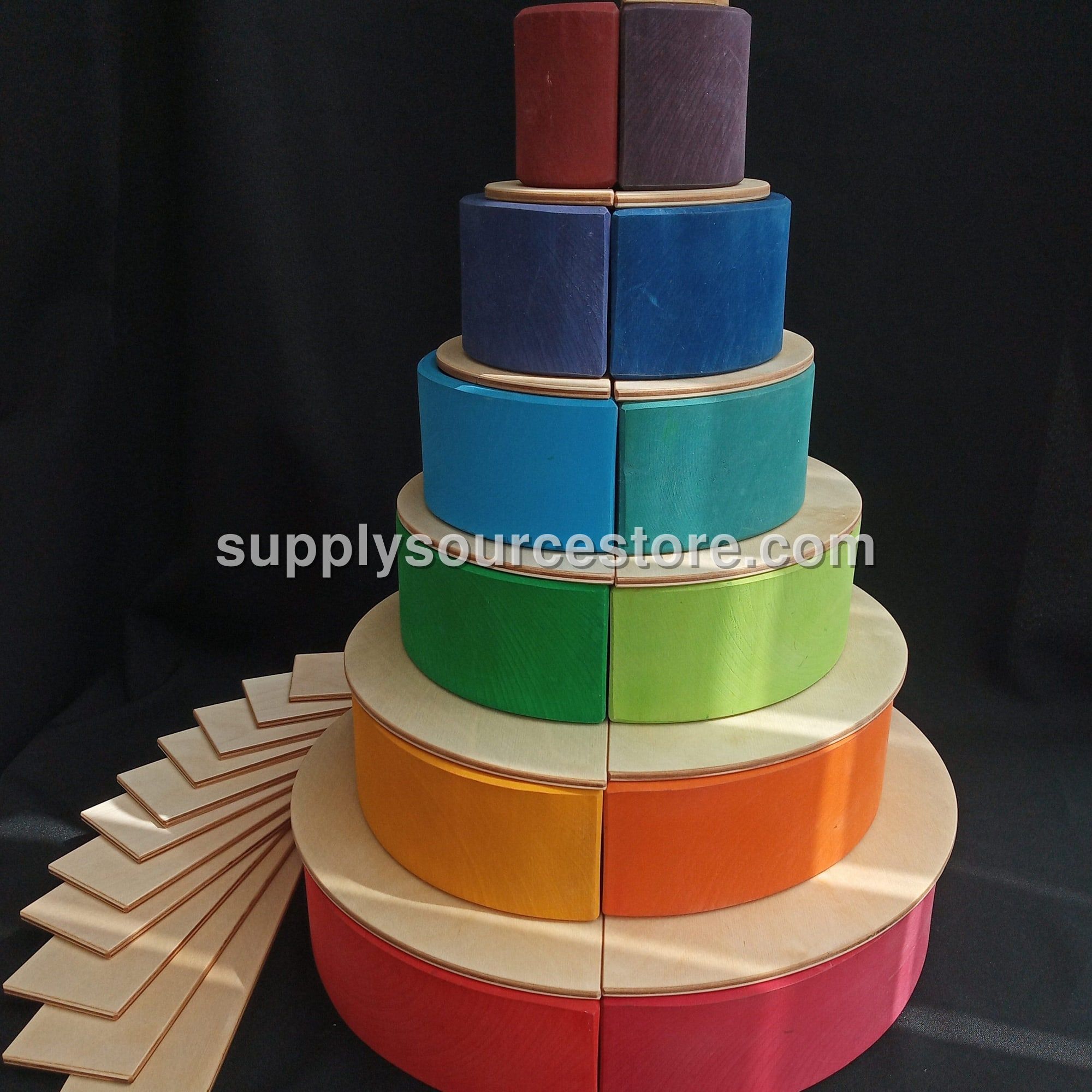 Grimms Large Natural Rainbow Semi Circles