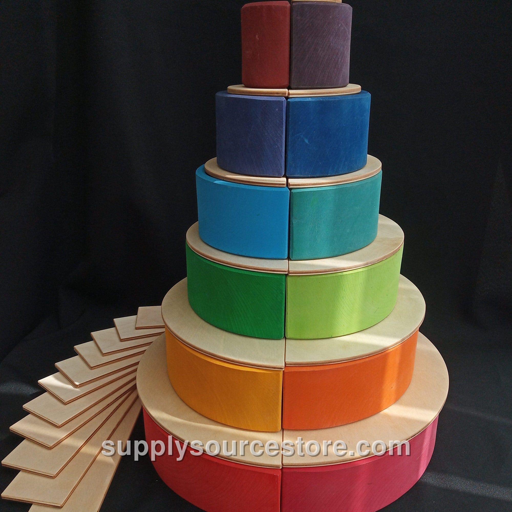 Grimms Large Natural Rainbow Semi Circles