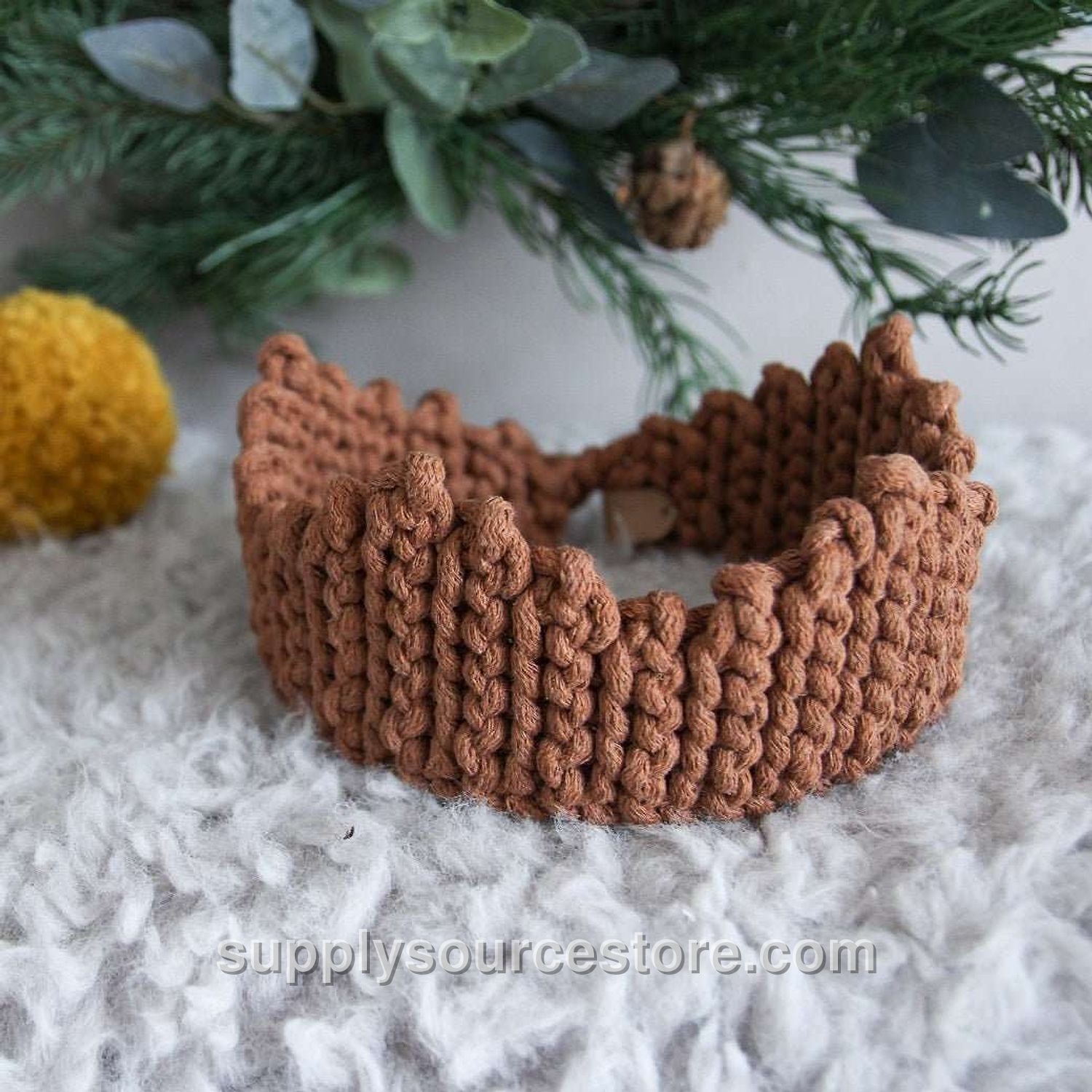 Crochet Crown - Cinnamon