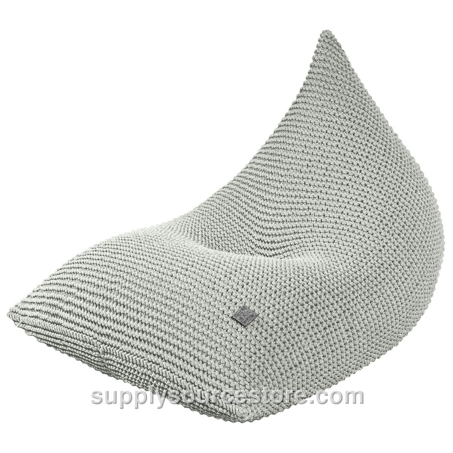 Knitted Bean Bag - Light Olive