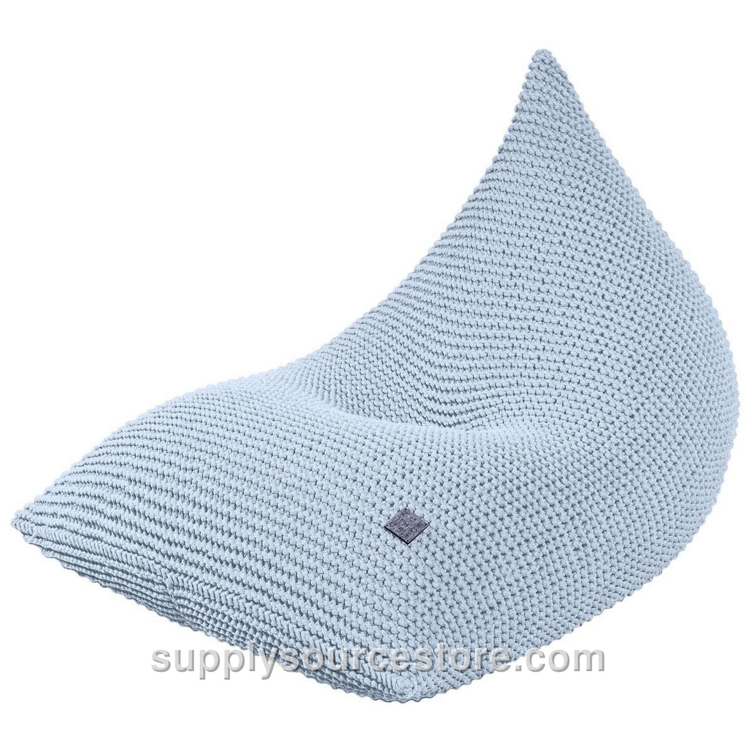 Knitted Bean Bag - Baby Blue