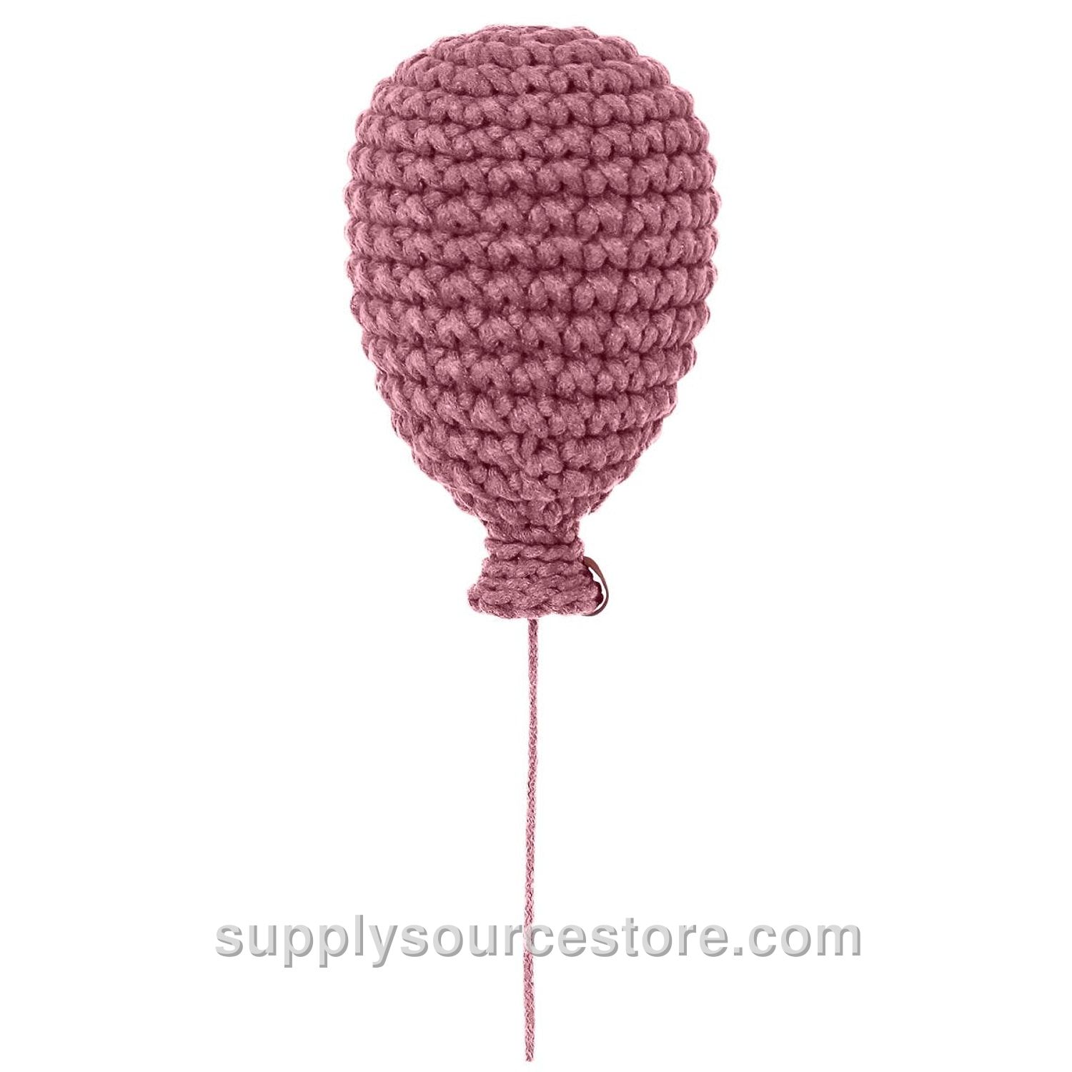 Crochet Balloon - Old Rose