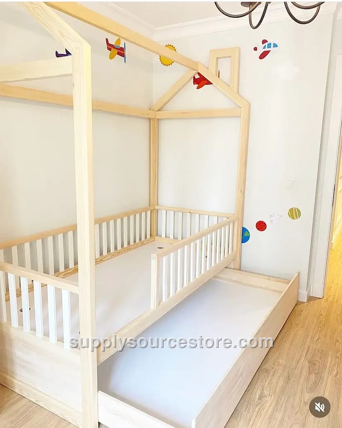Home Montessori Bed with Drawer