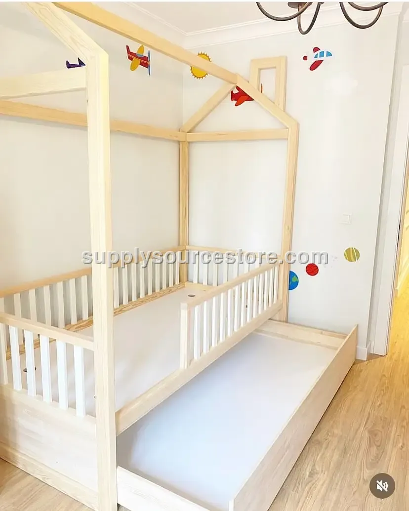 House Montessori Bed With Drawers