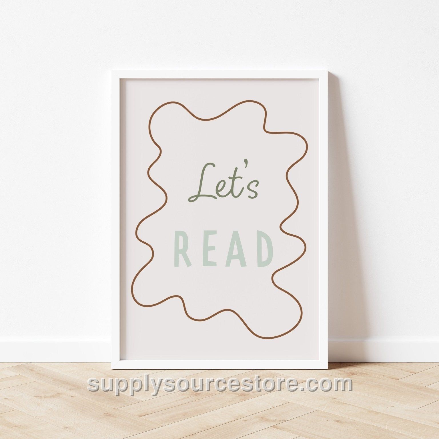 Let's Read Art Print - Wavy Edition