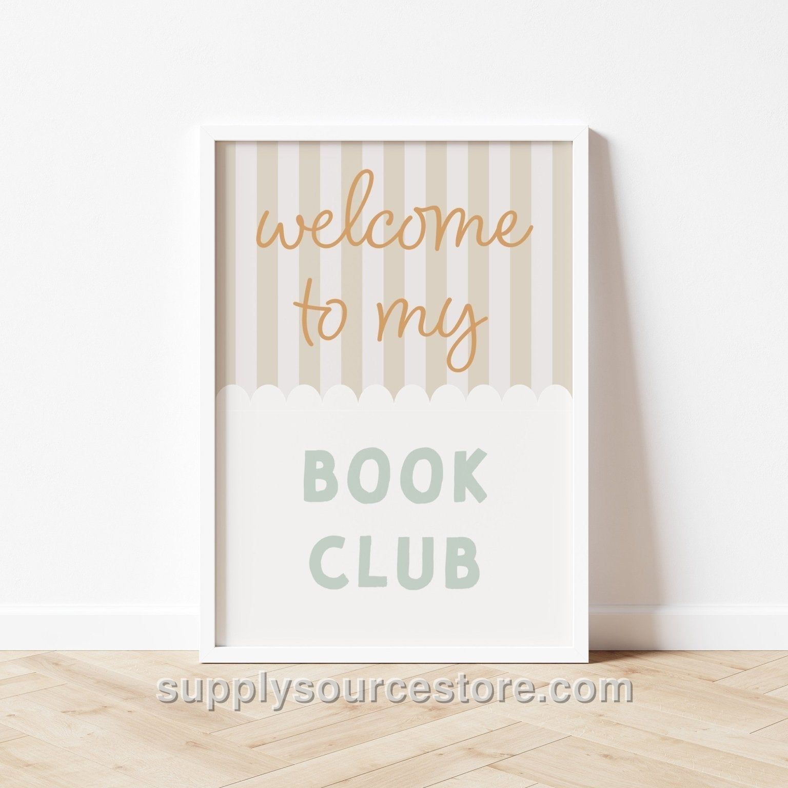 Welcome To My Book Club Art Print