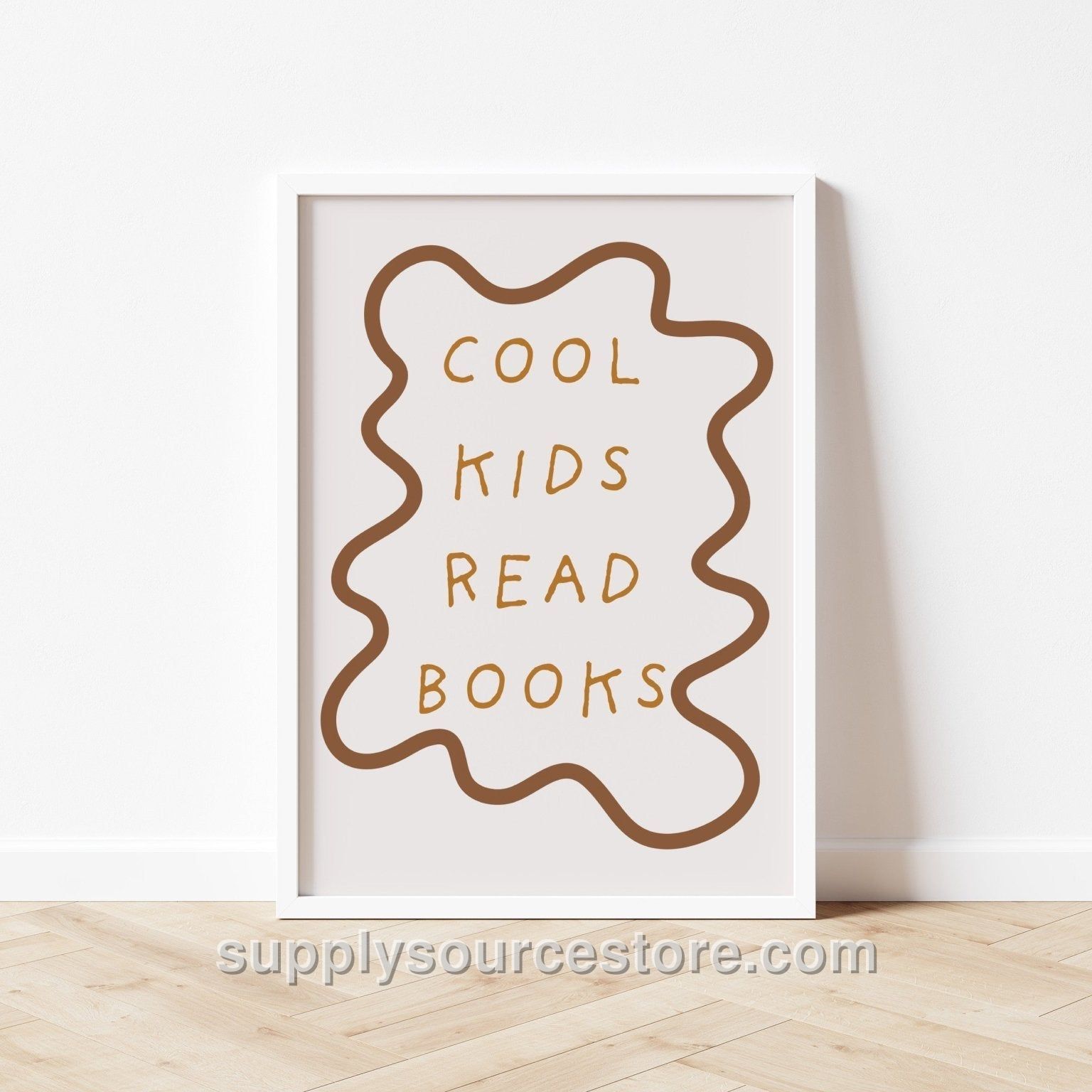 Cool Kids Read Books Art Print - Wavy Edition